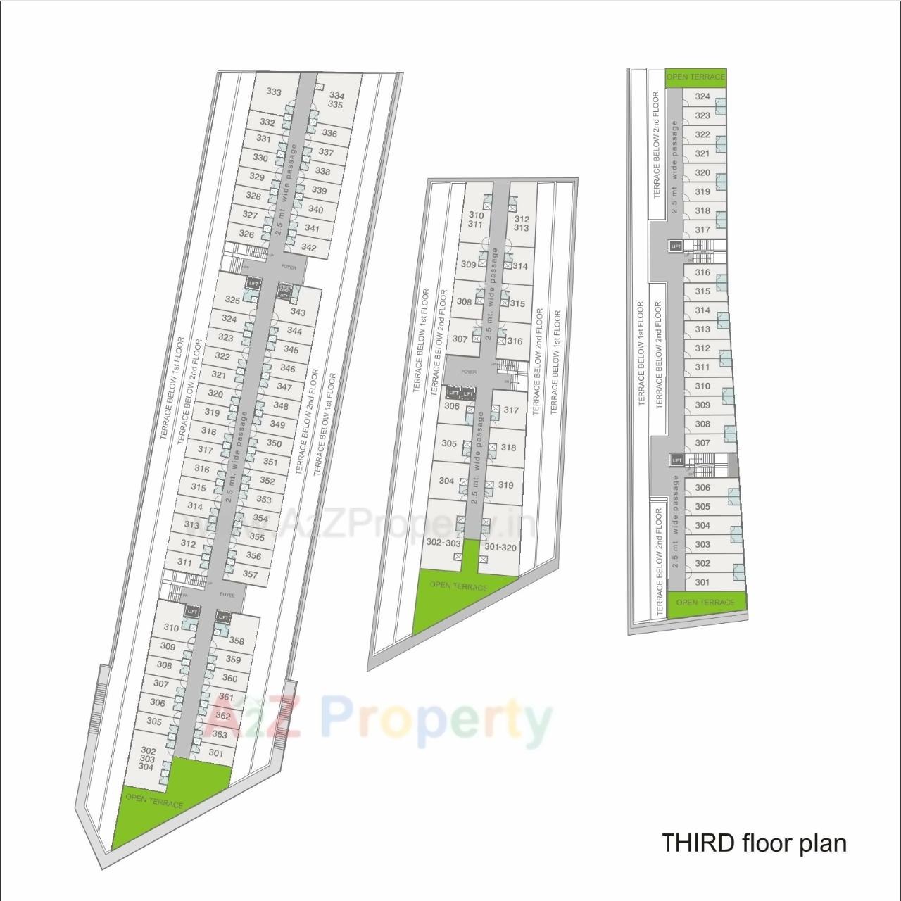 Layout of real estate project C3 Celebration City Center located at Bopal, Ahmedabad, Gujarat