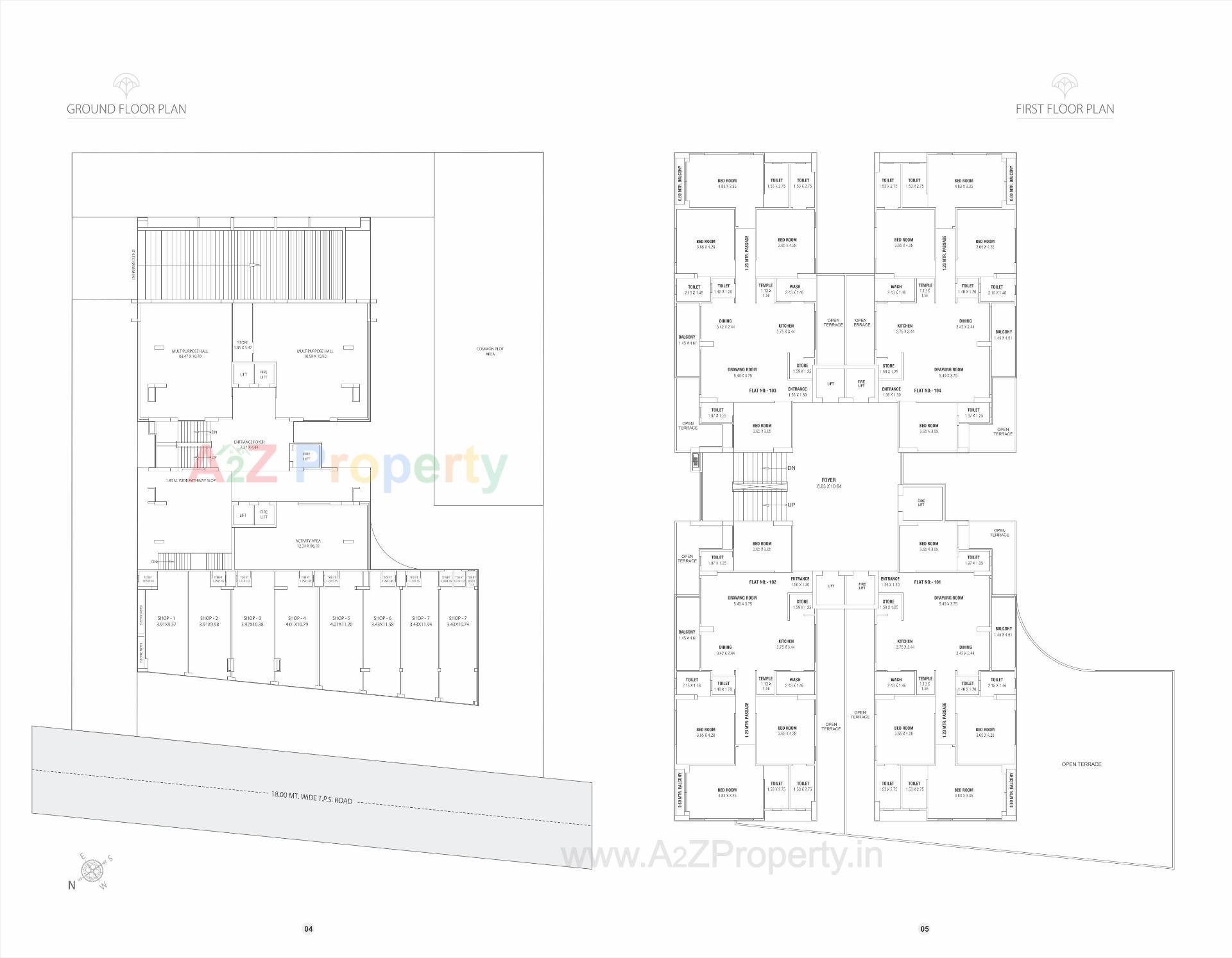 Layout of real estate project Canduer Vivante located at Khodiyar, Ahmedabad, Gujarat