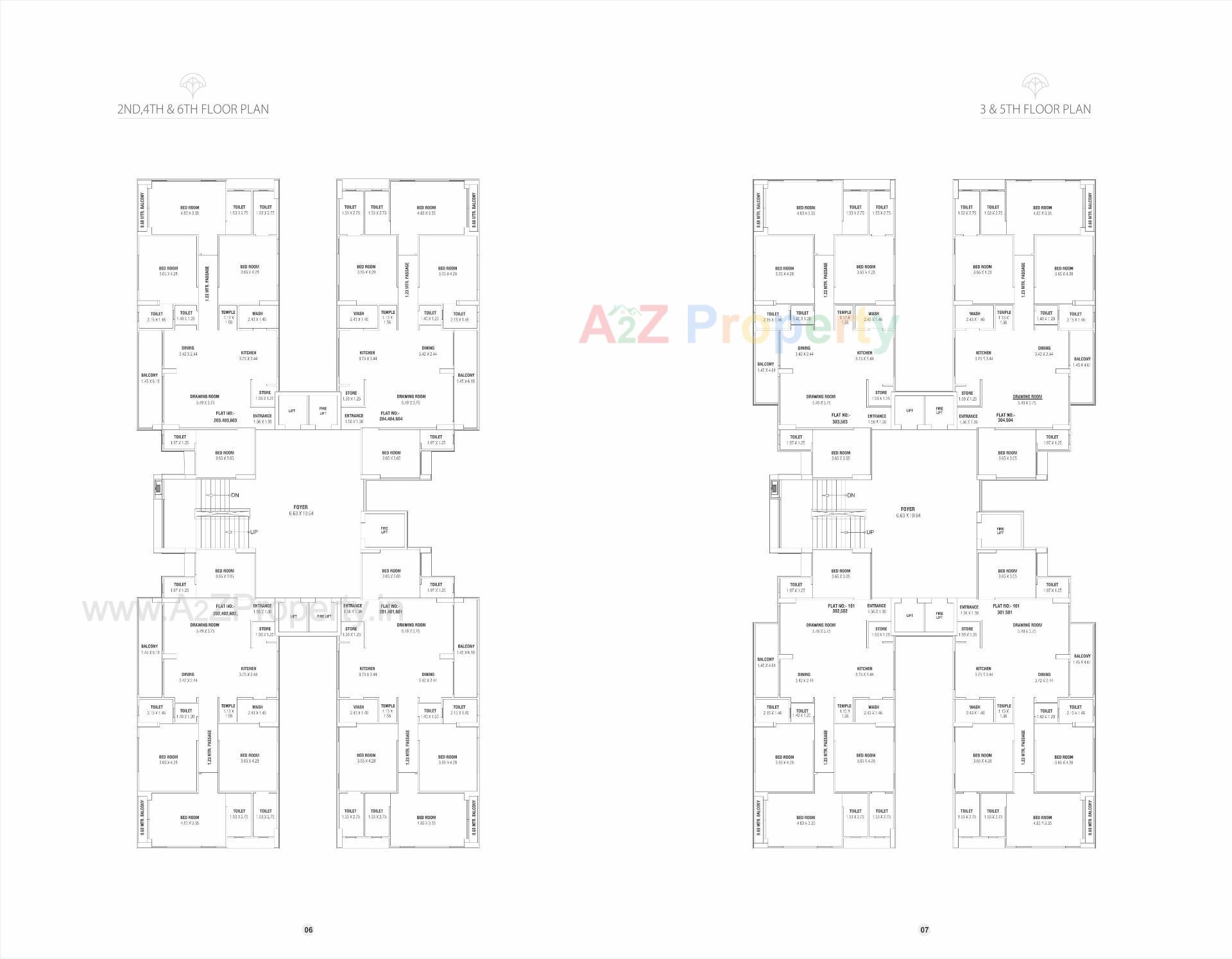 Layout of real estate project Canduer Vivante located at Khodiyar, Ahmedabad, Gujarat