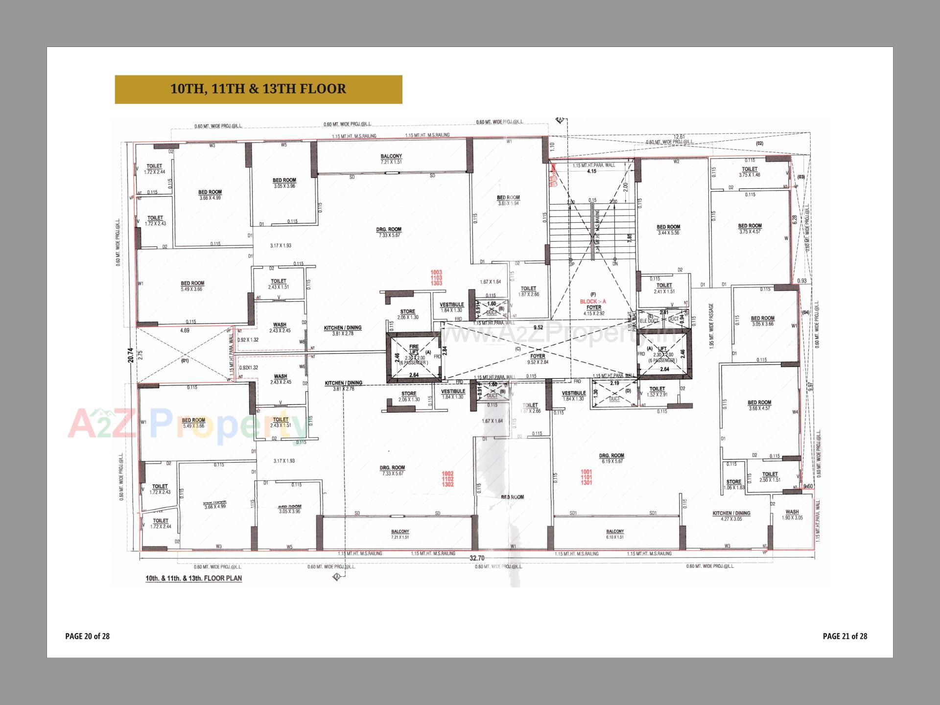 Layout of real estate project Capital Hills located at Nikol-r-s, Ahmedabad, Gujarat