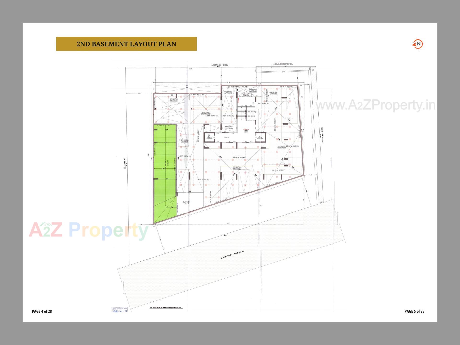 Layout of real estate project Capital Hills located at Nikol-r-s, Ahmedabad, Gujarat