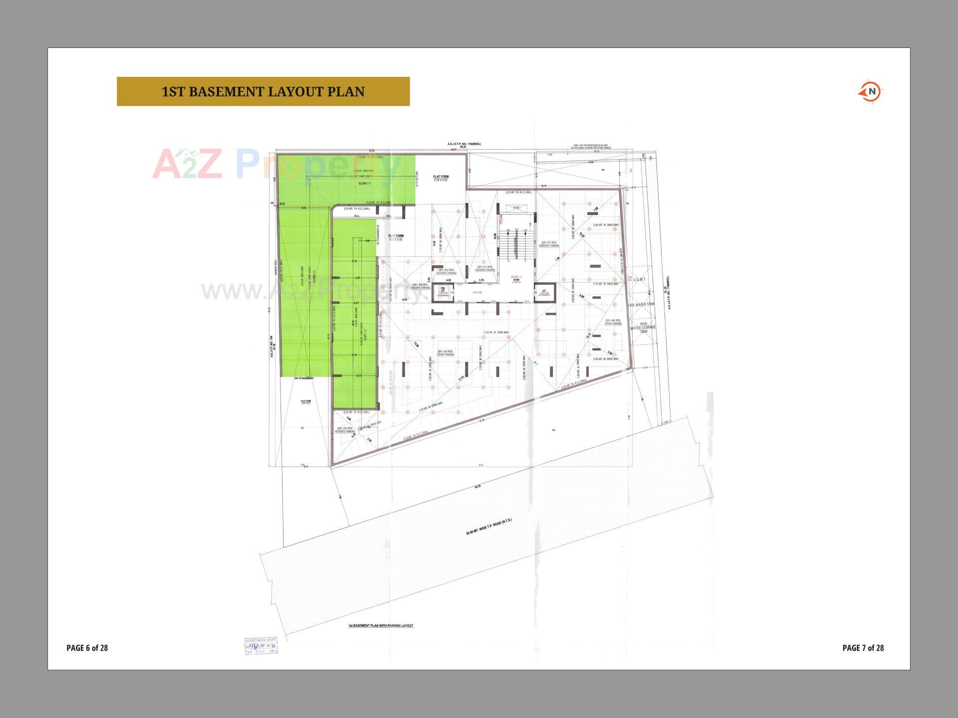 Layout of real estate project Capital Hills located at Nikol-r-s, Ahmedabad, Gujarat