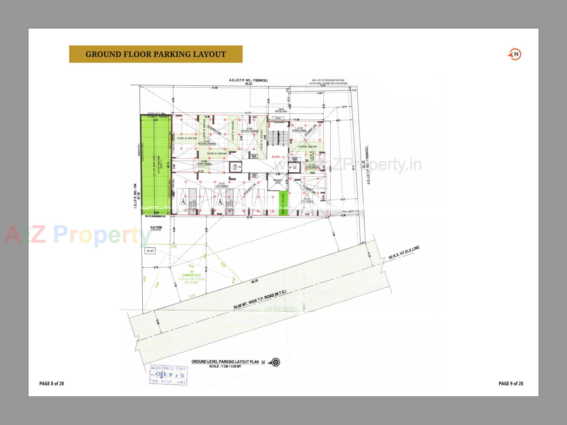 Layout of real estate project Capital Hills located at Nikol-r-s, Ahmedabad, Gujarat