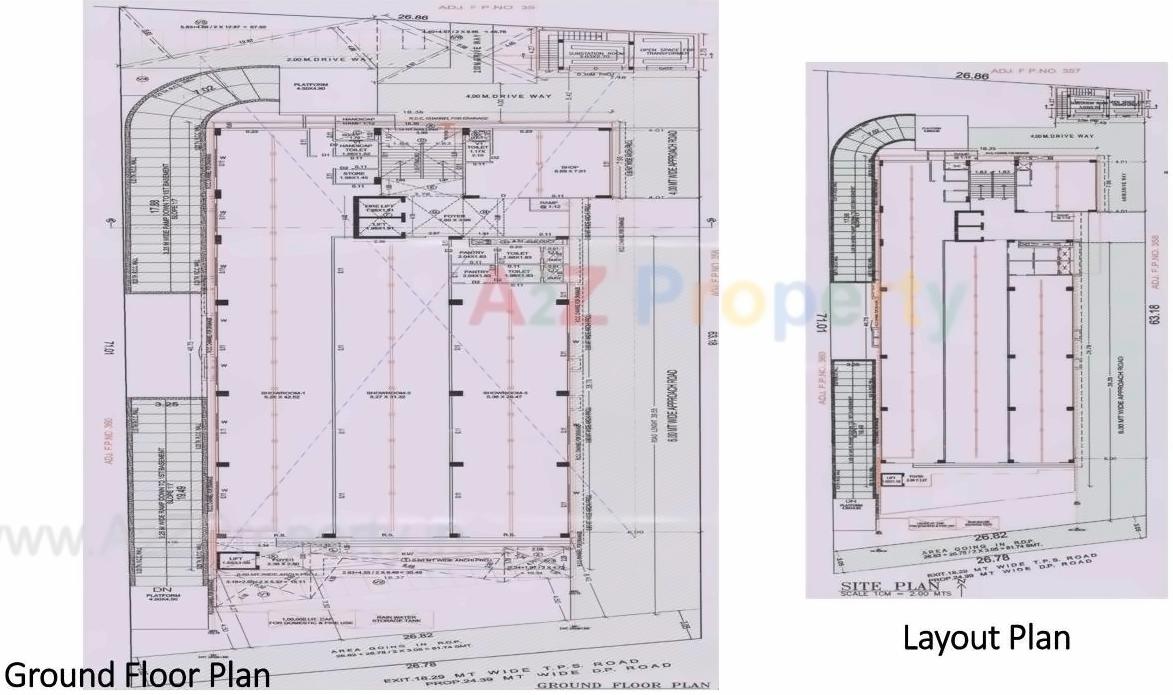 Layout of real estate project Capital One located at Ahmedabad, Ahmedabad, Gujarat