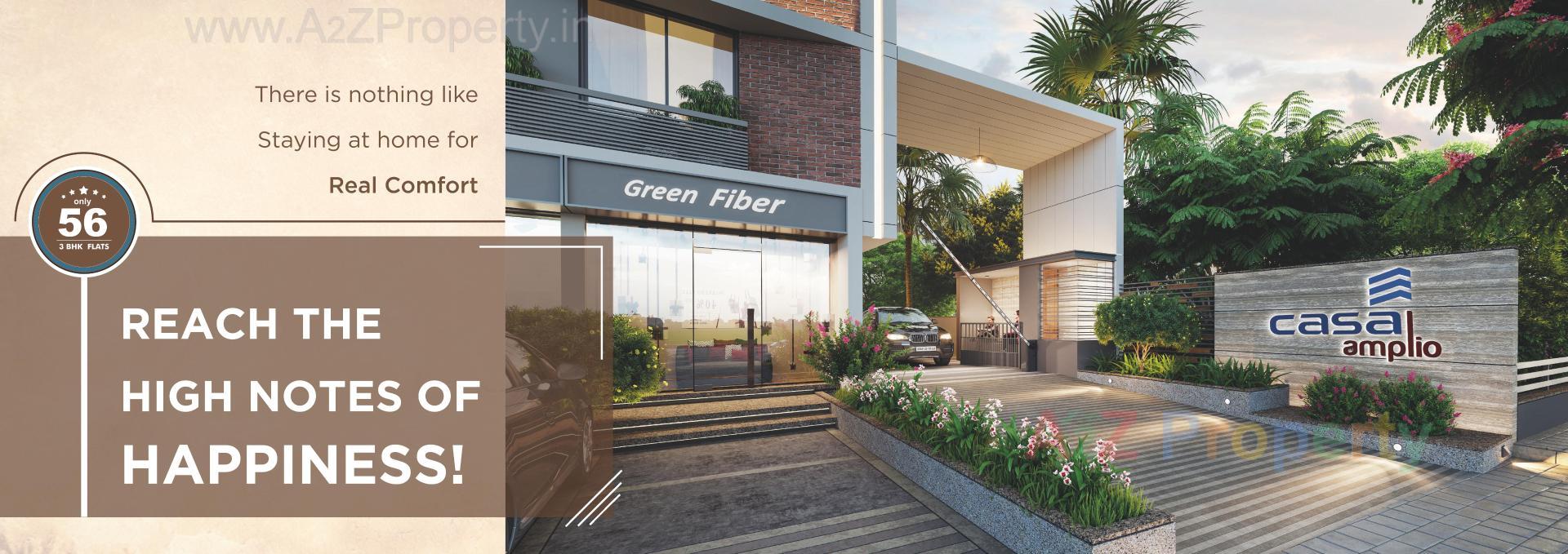 3D Elevation of real estate project Casa Amplio located at Hanspura, Ahmedabad, Gujarat