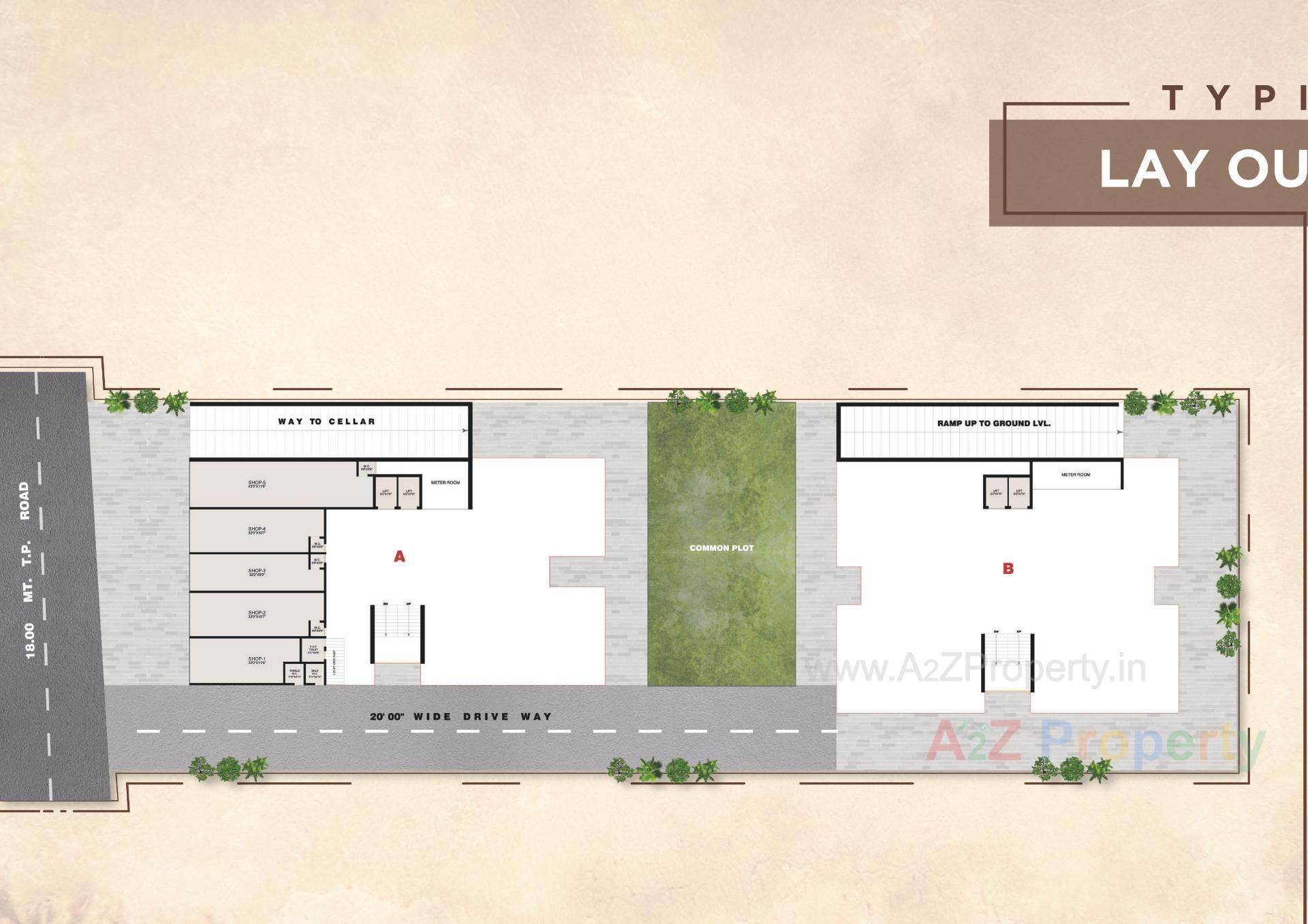 Layout of real estate project Casa Amplio located at Hanspura, Ahmedabad, Gujarat