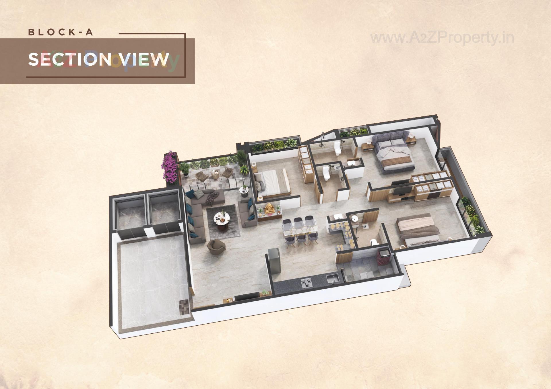 Layout of real estate project Casa Amplio located at Hanspura, Ahmedabad, Gujarat