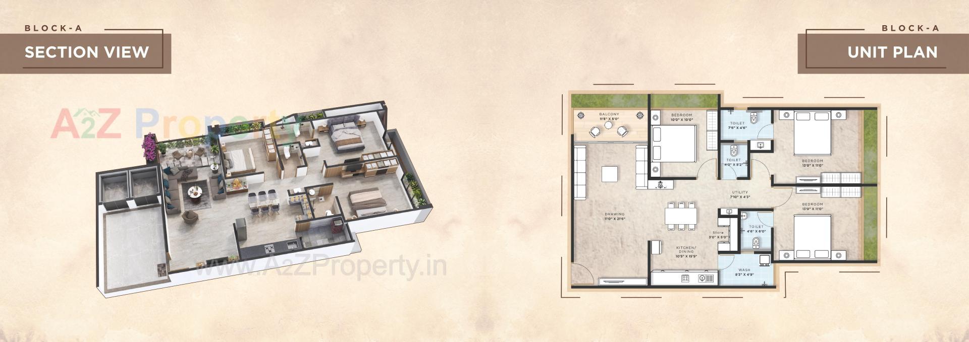 Layout of real estate project Casa Amplio located at Hanspura, Ahmedabad, Gujarat