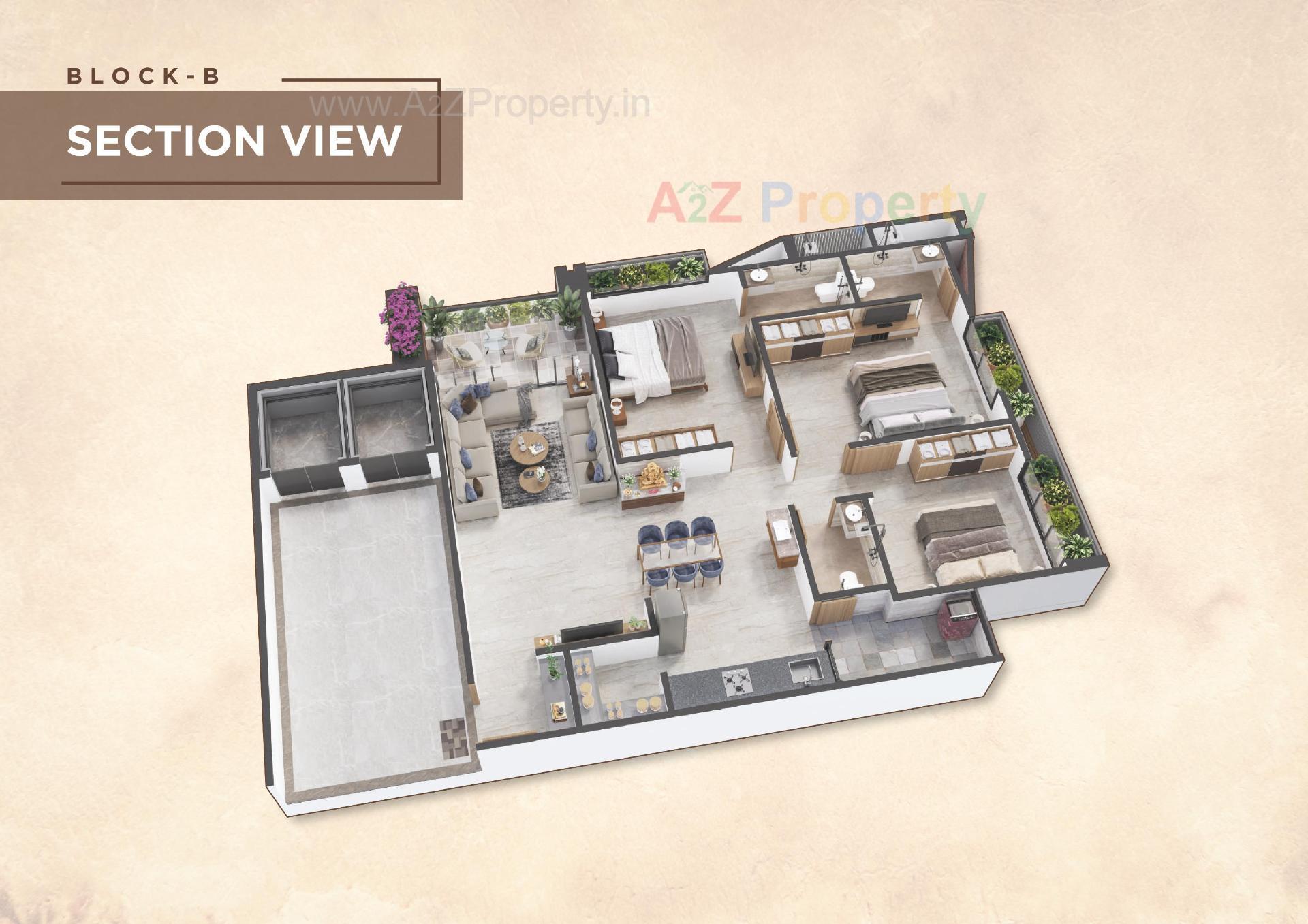 Layout of real estate project Casa Amplio located at Hanspura, Ahmedabad, Gujarat