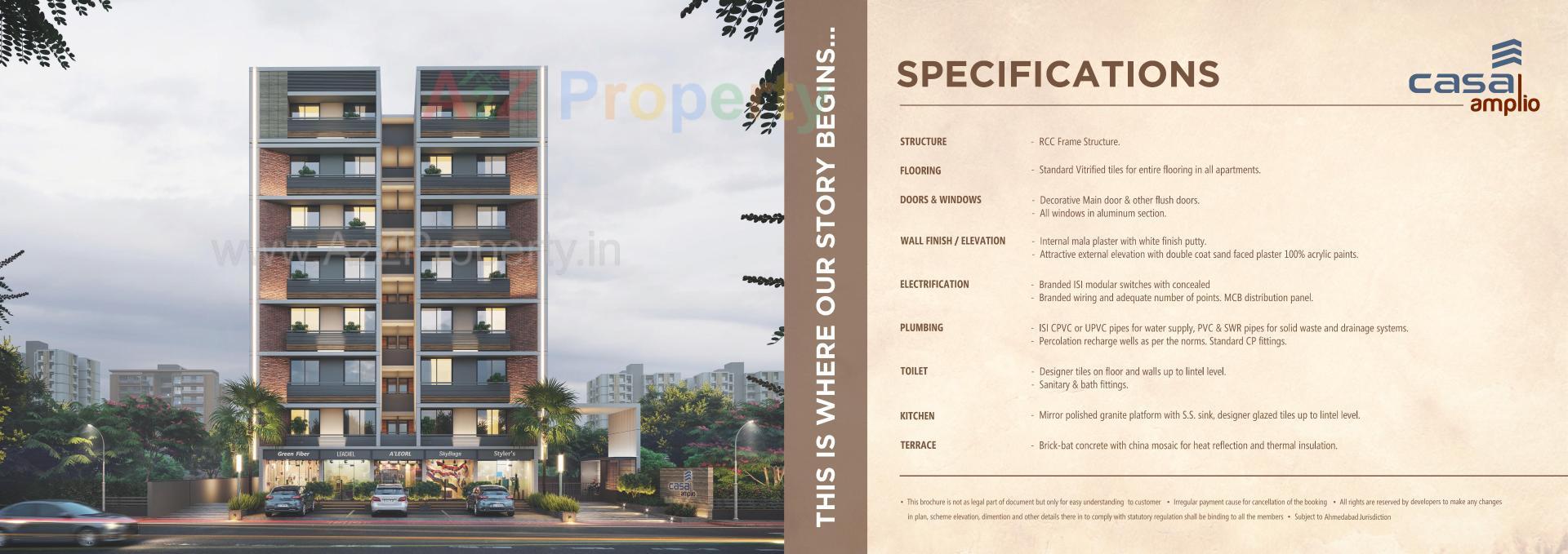  of real estate project Casa Amplio located at Hanspura, Ahmedabad, Gujarat