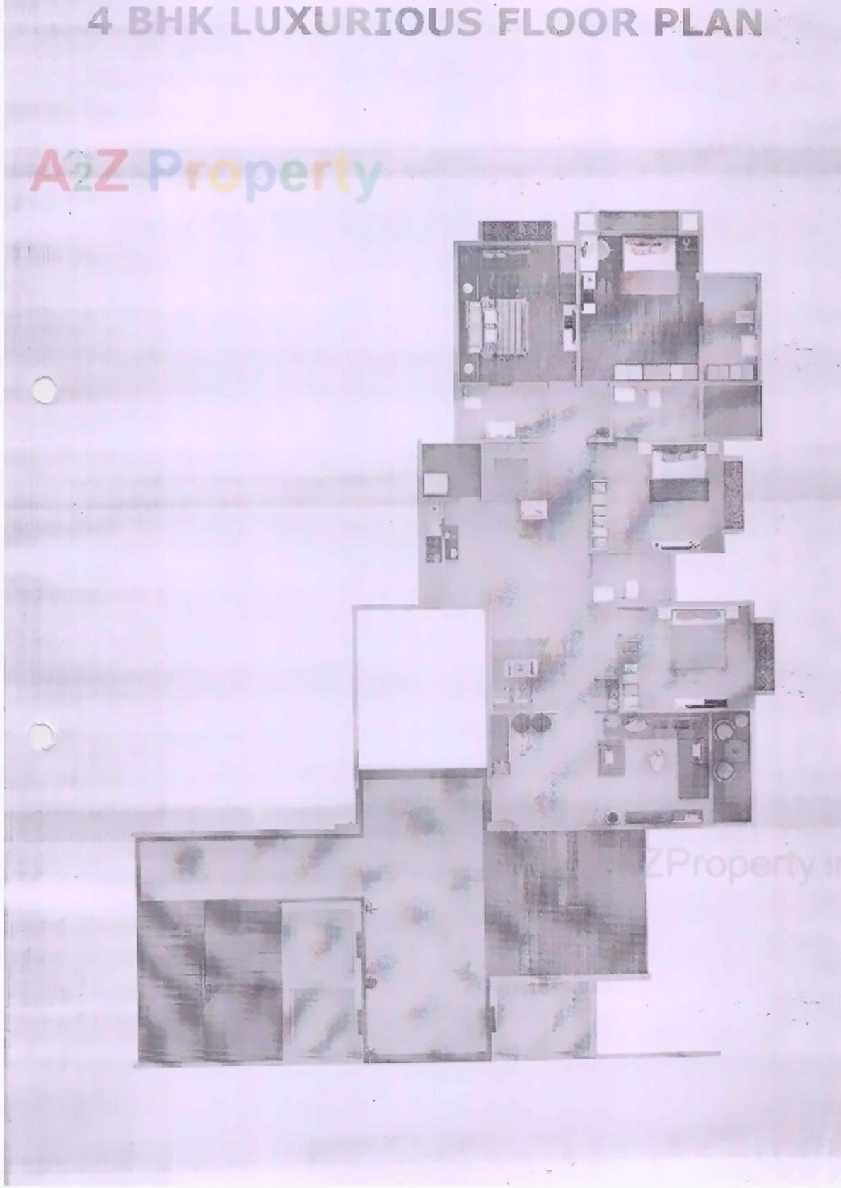 Layout of real estate project Casa Vyoma located at City, Ahmedabad, Gujarat