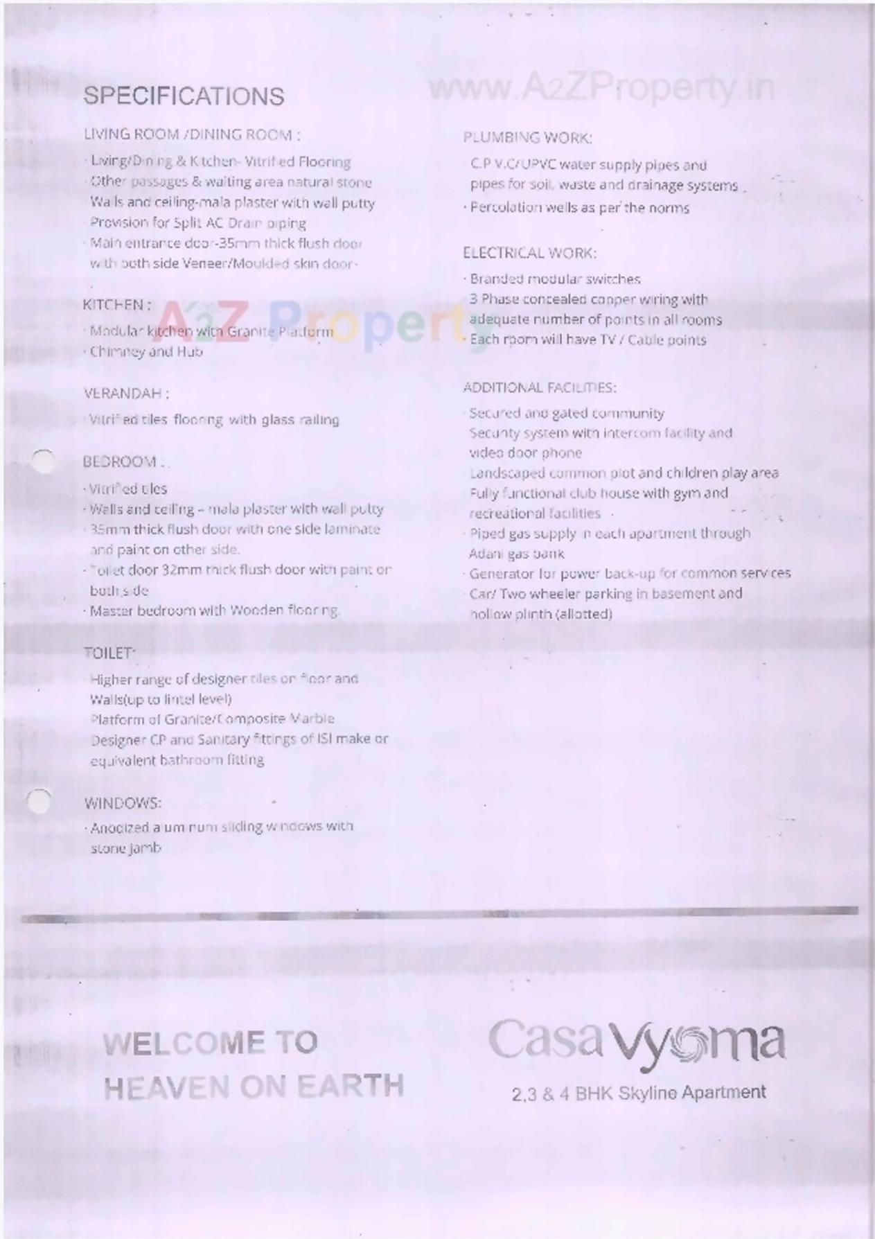 Project Specifications