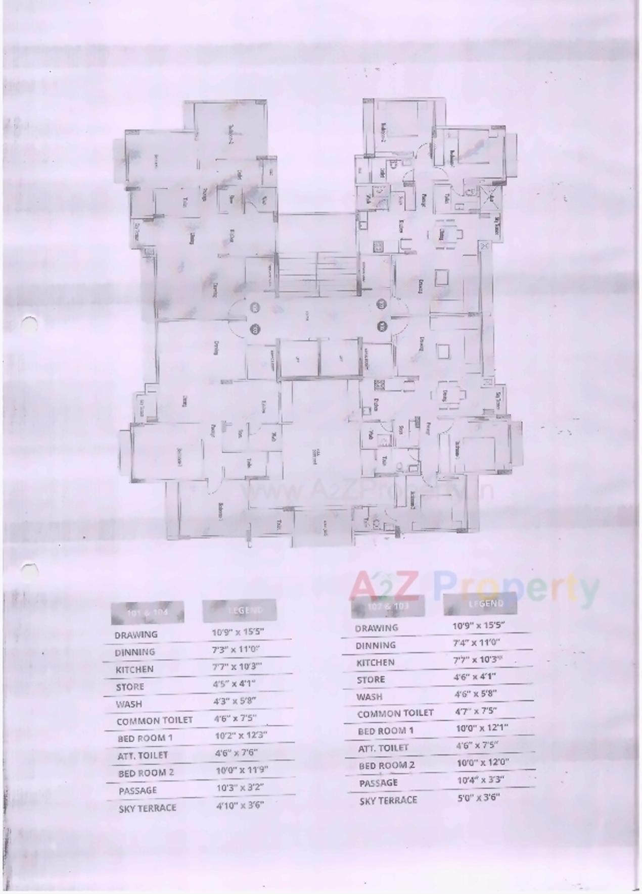 Layout of real estate project Casa Vyoma located at City, Ahmedabad, Gujarat