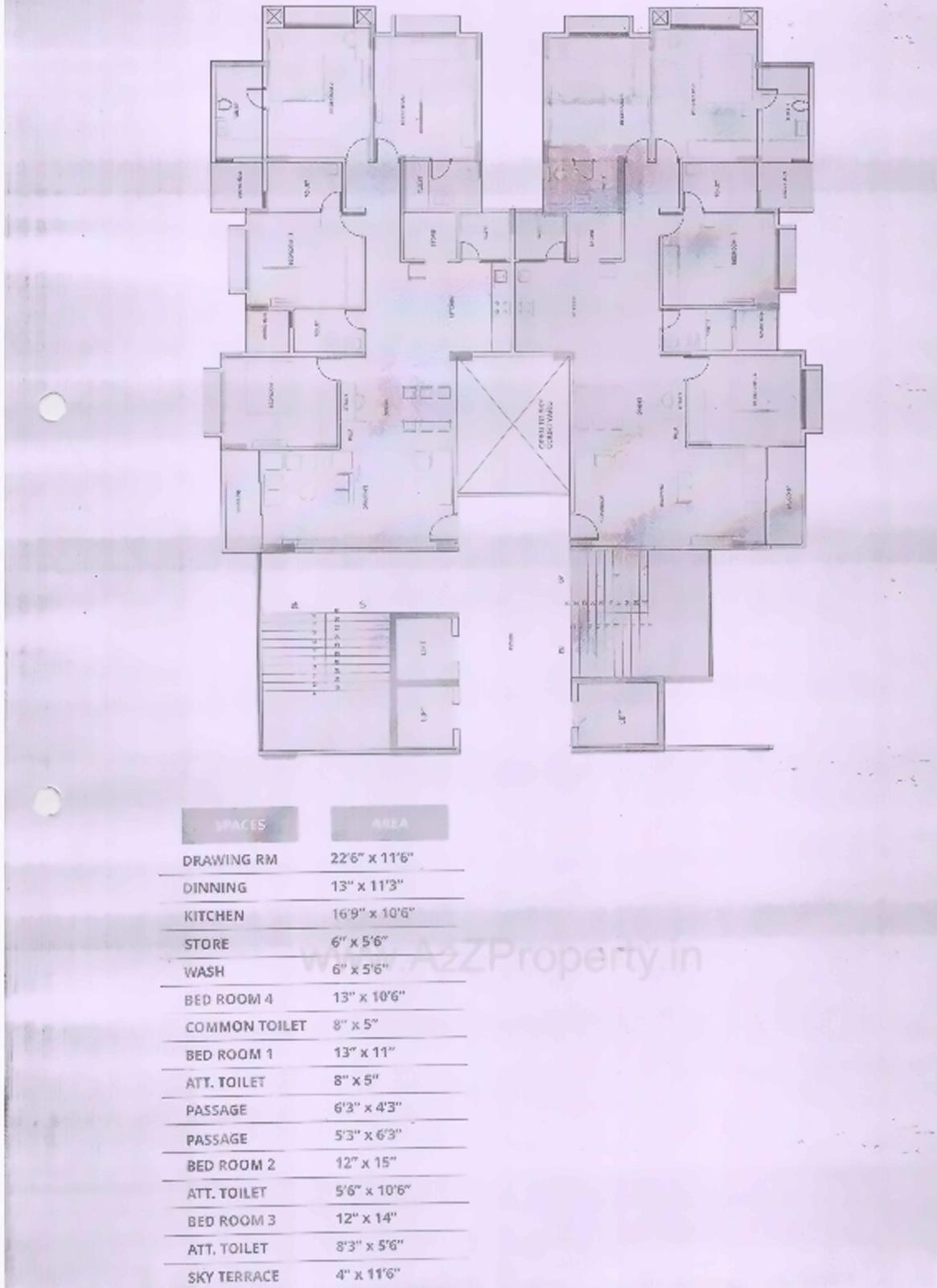 Layout of real estate project Casa Vyoma located at City, Ahmedabad, Gujarat