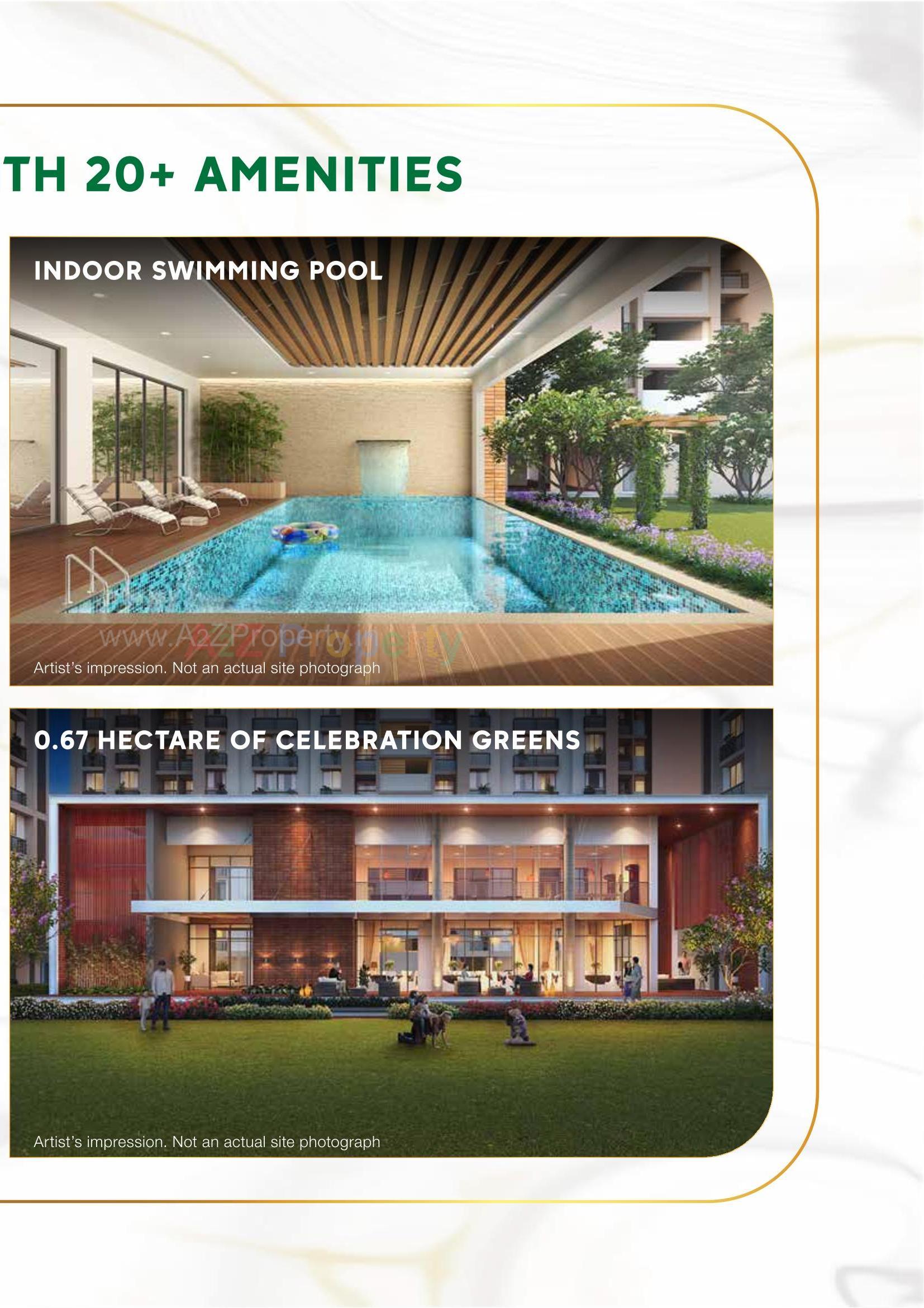 3D Elevation of real estate project Celeste located at Jagatpur-chainpur-tragad, Ahmedabad, Gujarat