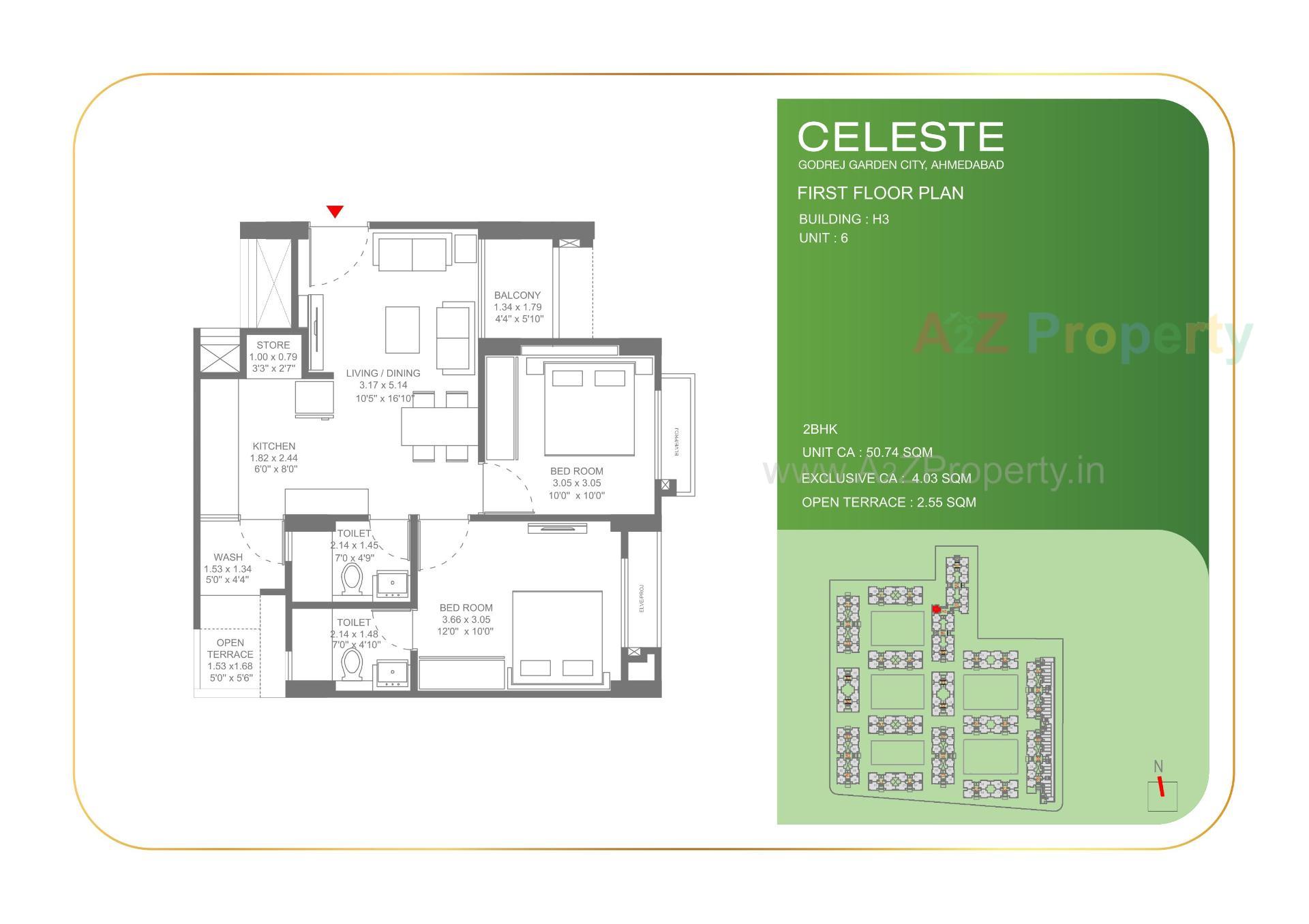 Layout of real estate project Celeste located at Jagatpur-chainpur-tragad, Ahmedabad, Gujarat