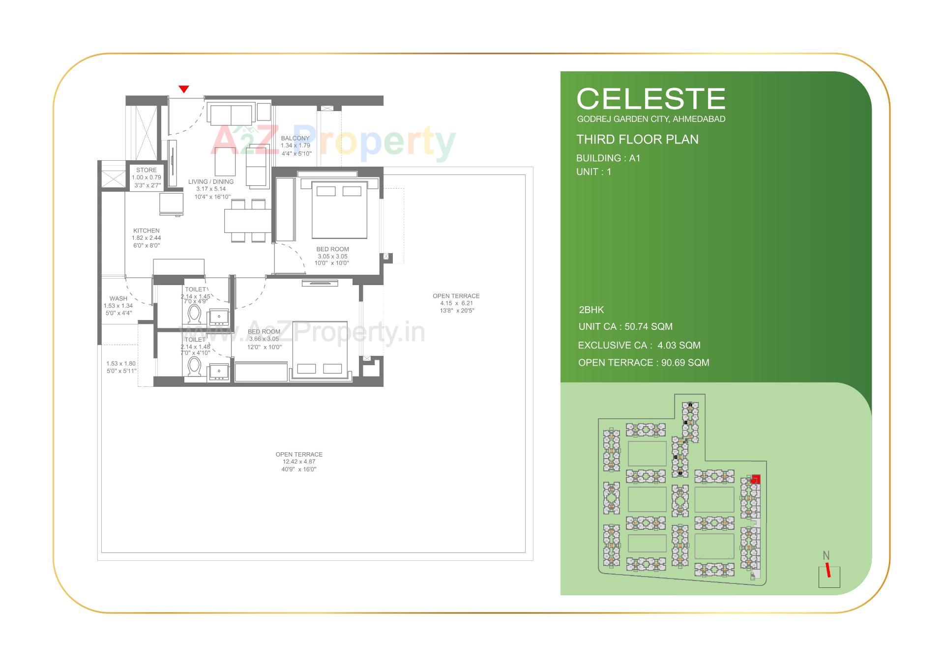 Layout of real estate project Celeste located at Jagatpur-chainpur-tragad, Ahmedabad, Gujarat