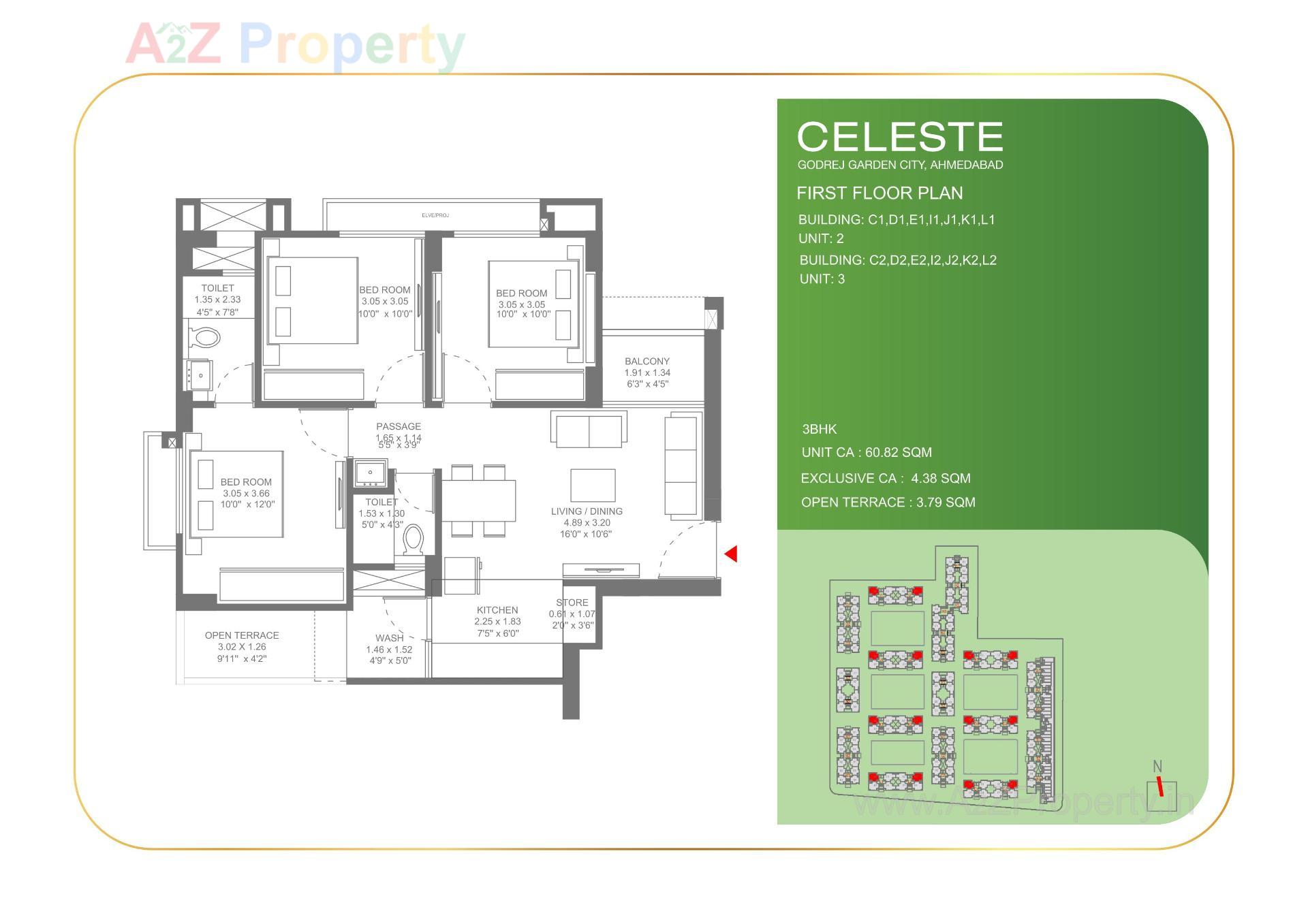 Layout of real estate project Celeste located at Jagatpur-chainpur-tragad, Ahmedabad, Gujarat