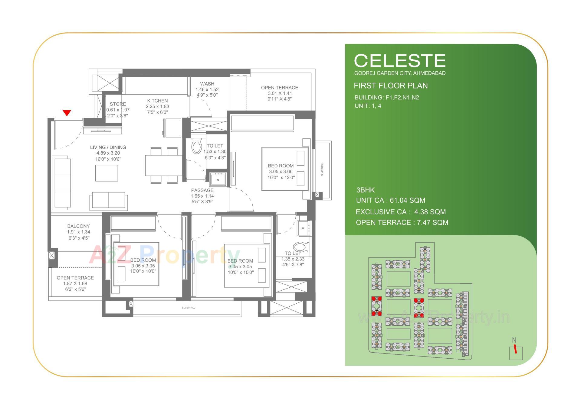 Layout of real estate project Celeste located at Jagatpur-chainpur-tragad, Ahmedabad, Gujarat