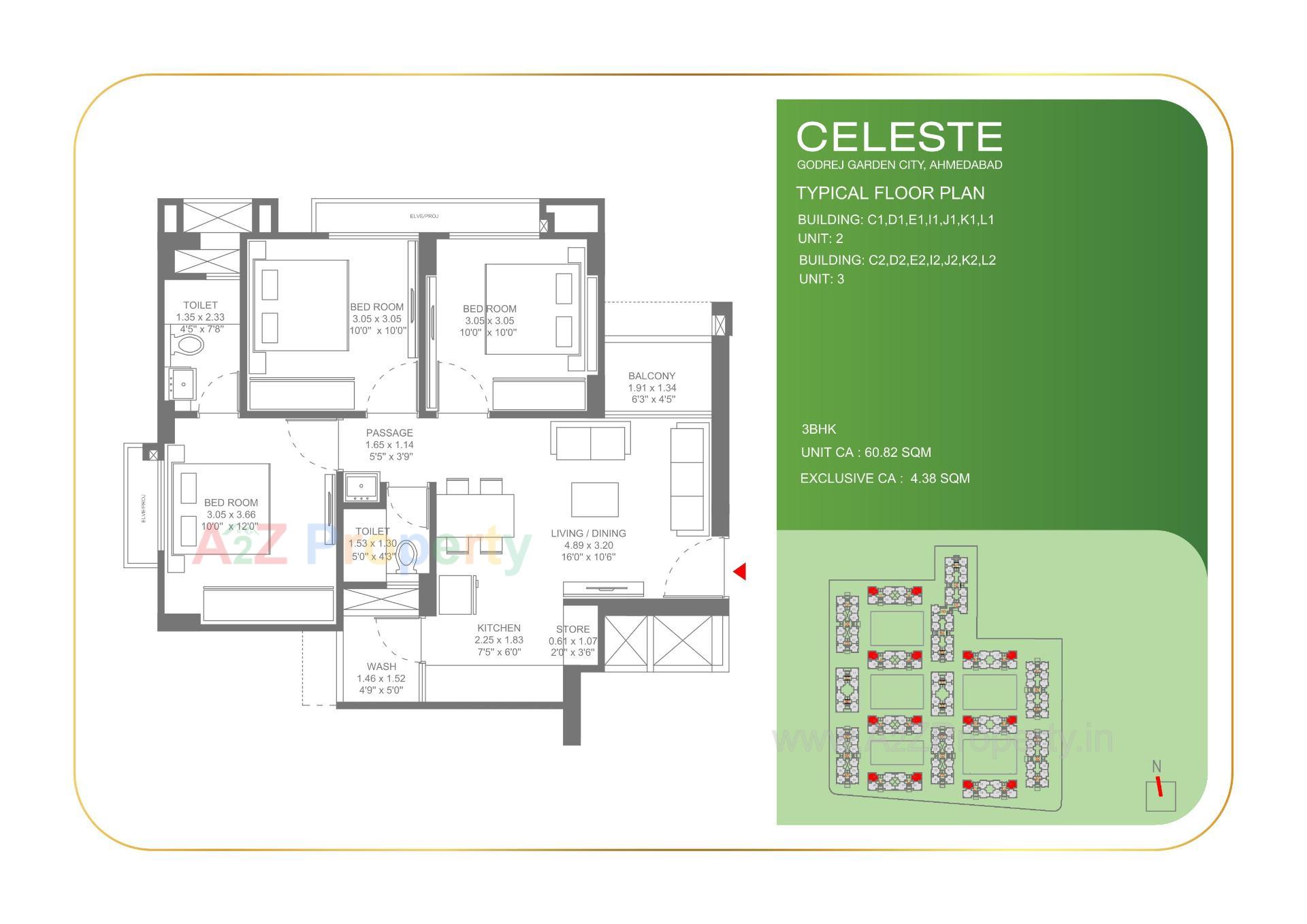 Layout of real estate project Celeste located at Jagatpur-chainpur-tragad, Ahmedabad, Gujarat