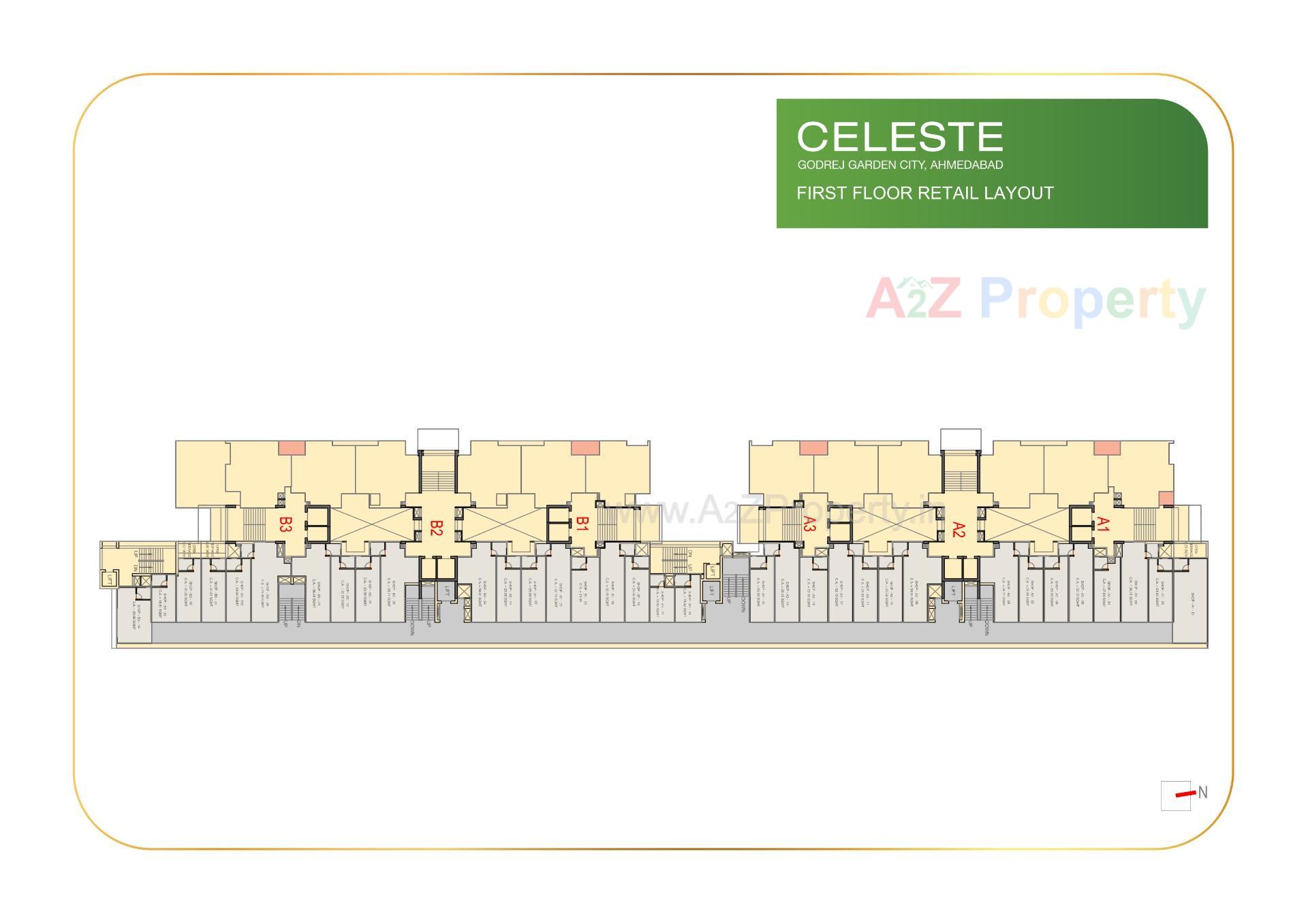 Layout of real estate project Celeste located at Jagatpur-chainpur-tragad, Ahmedabad, Gujarat