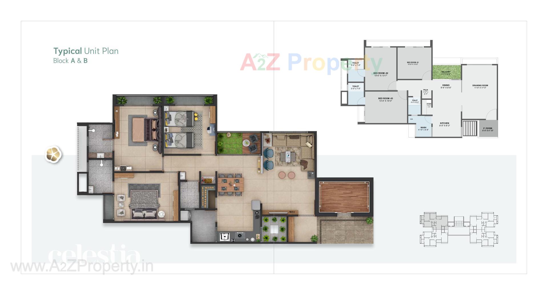 Layout of real estate project Celestia located at Vadaj, Ahmedabad, Gujarat