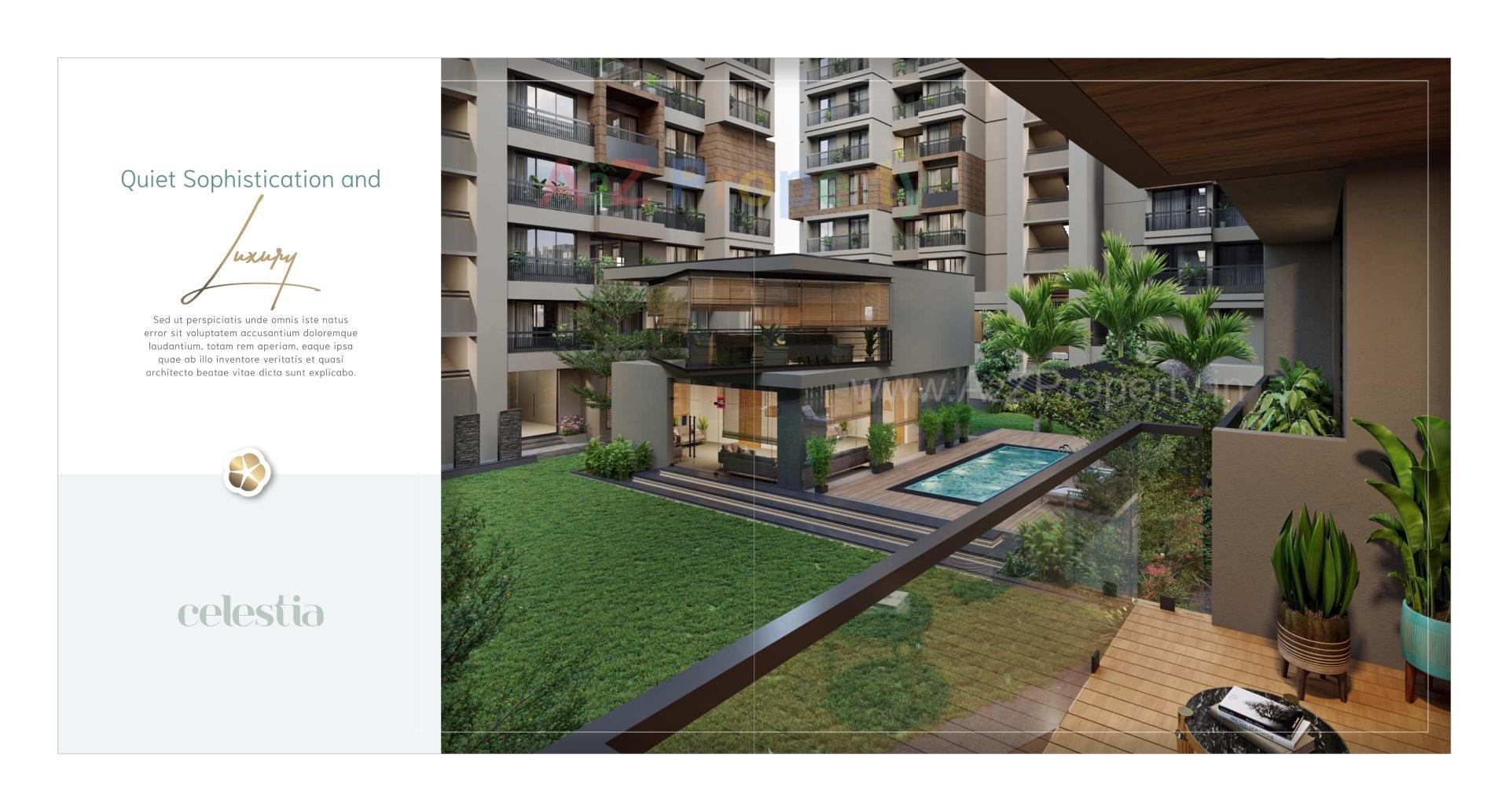 3D Elevation of real estate project Celestia located at Vadaj, Ahmedabad, Gujarat