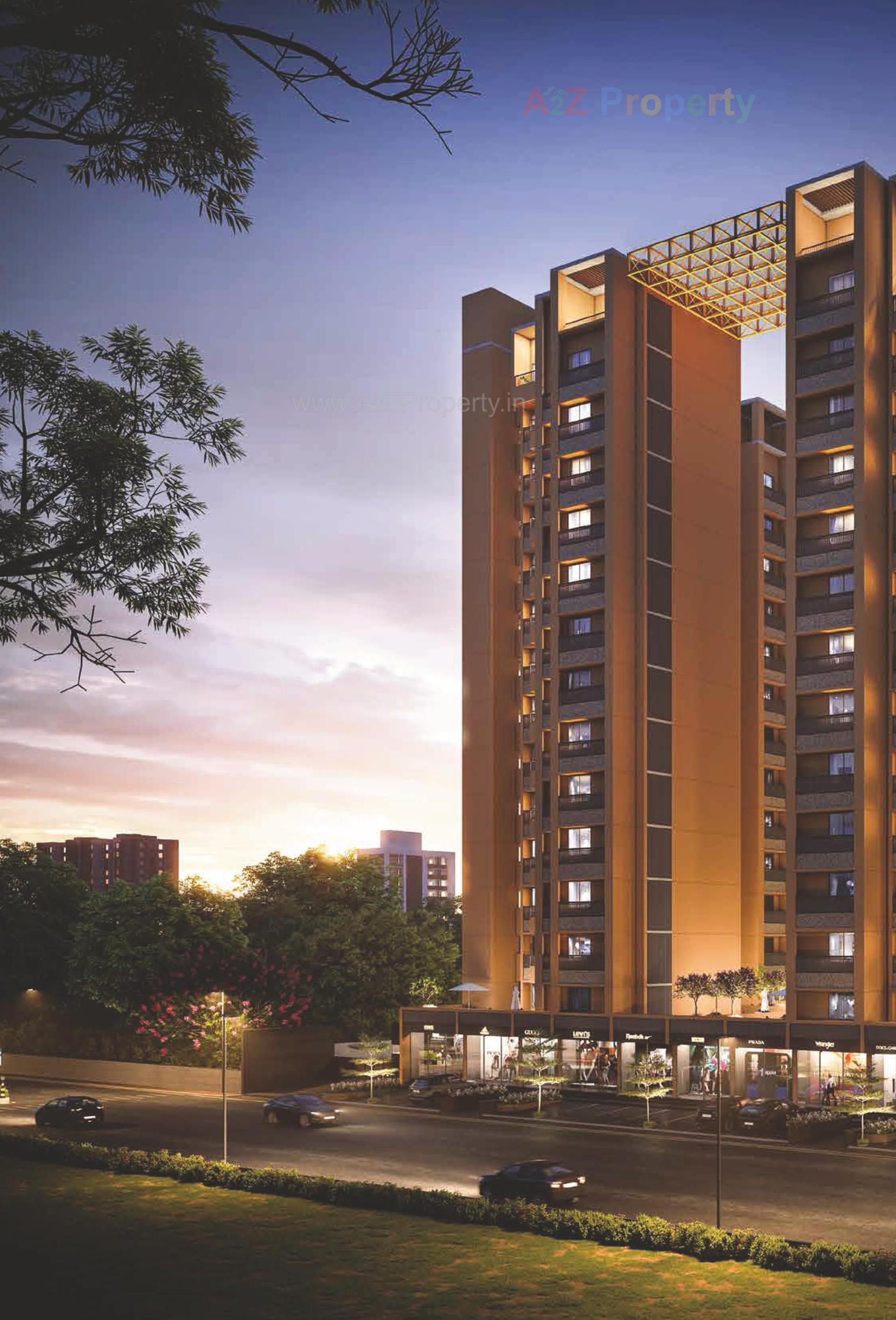 3D Elevation of real estate project Celestial Living located at Shilaj, Ahmedabad, Gujarat