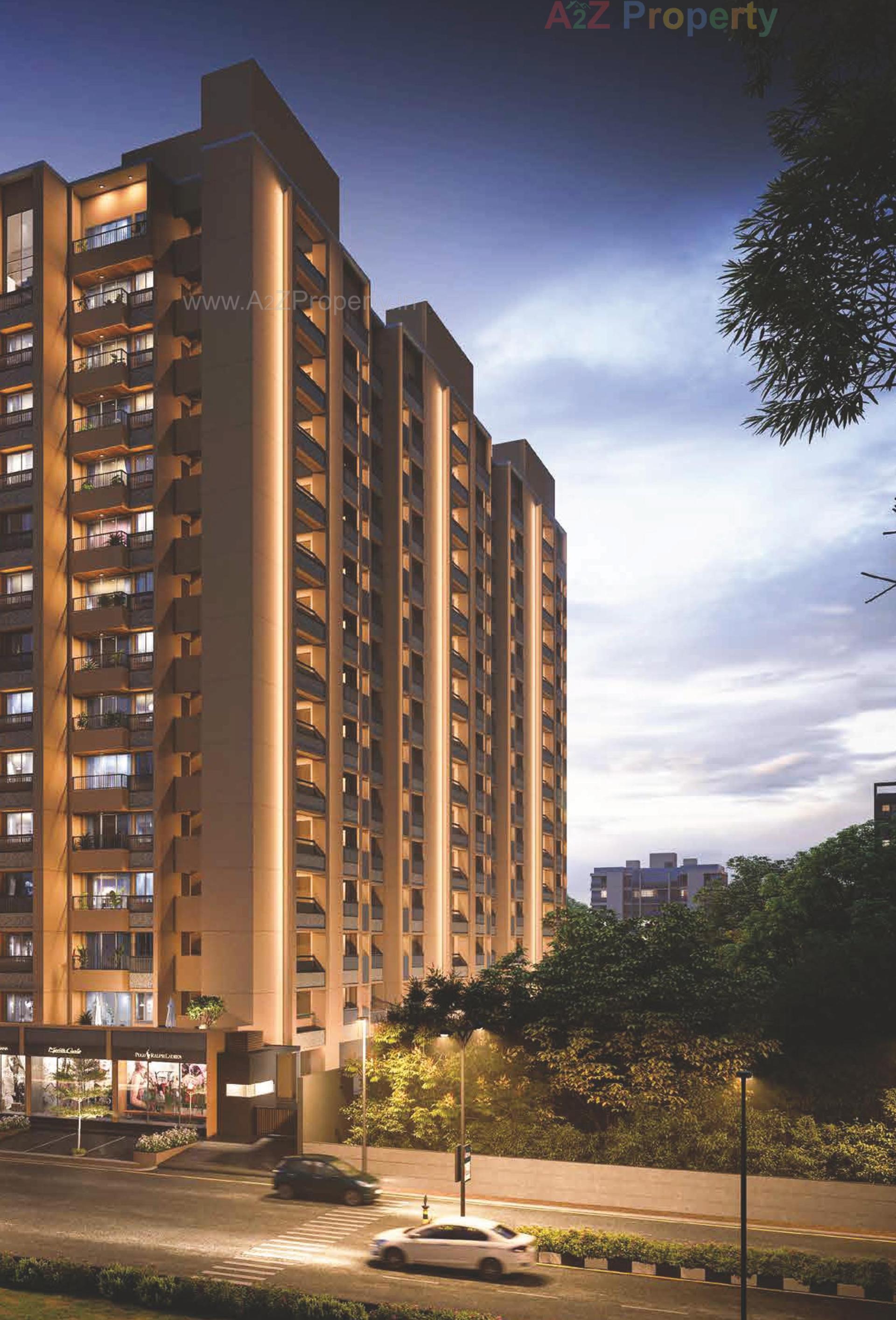 3D Elevation of real estate project Celestial Living located at Shilaj, Ahmedabad, Gujarat