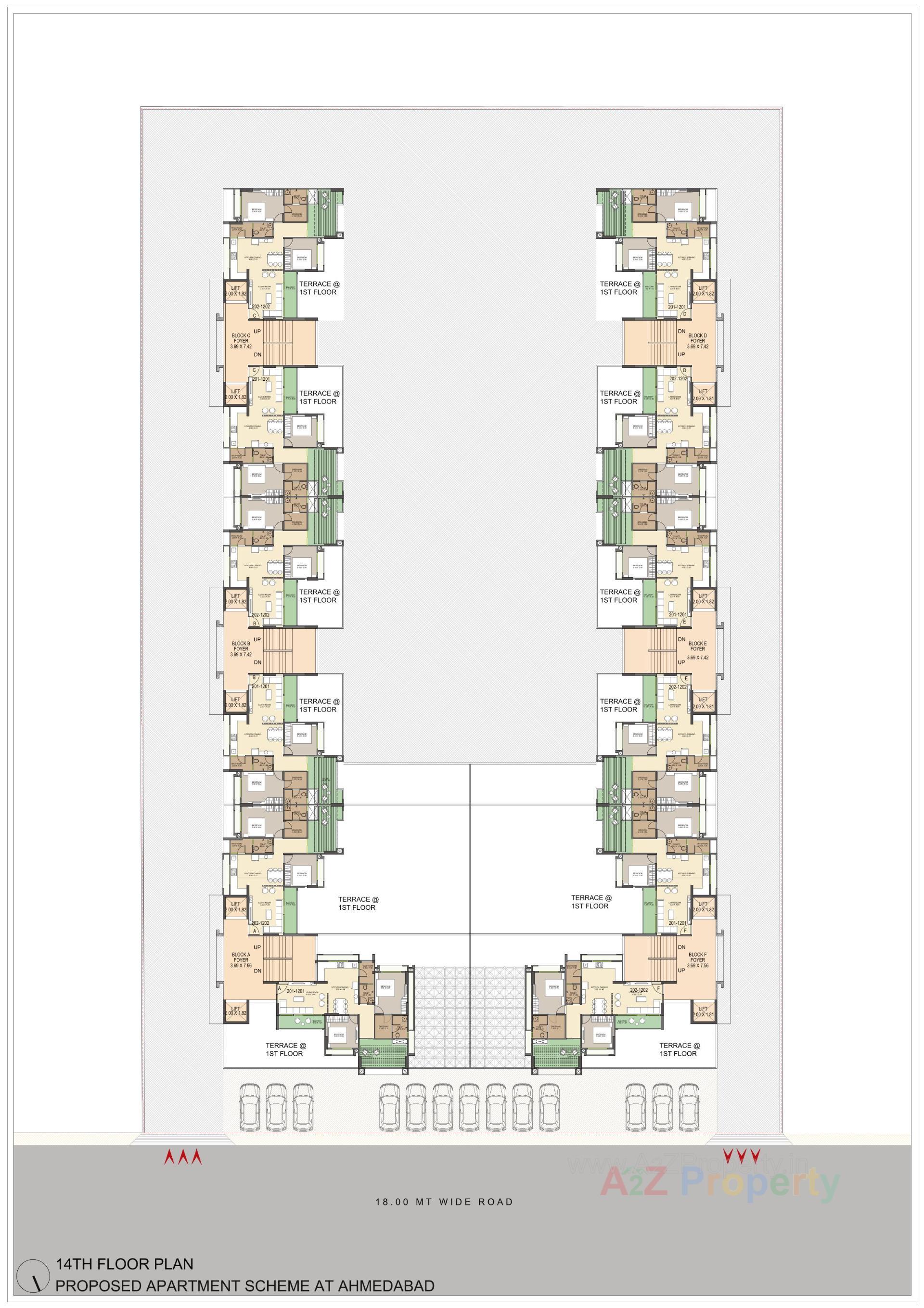 Layout of real estate project Celestial Living located at Shilaj, Ahmedabad, Gujarat