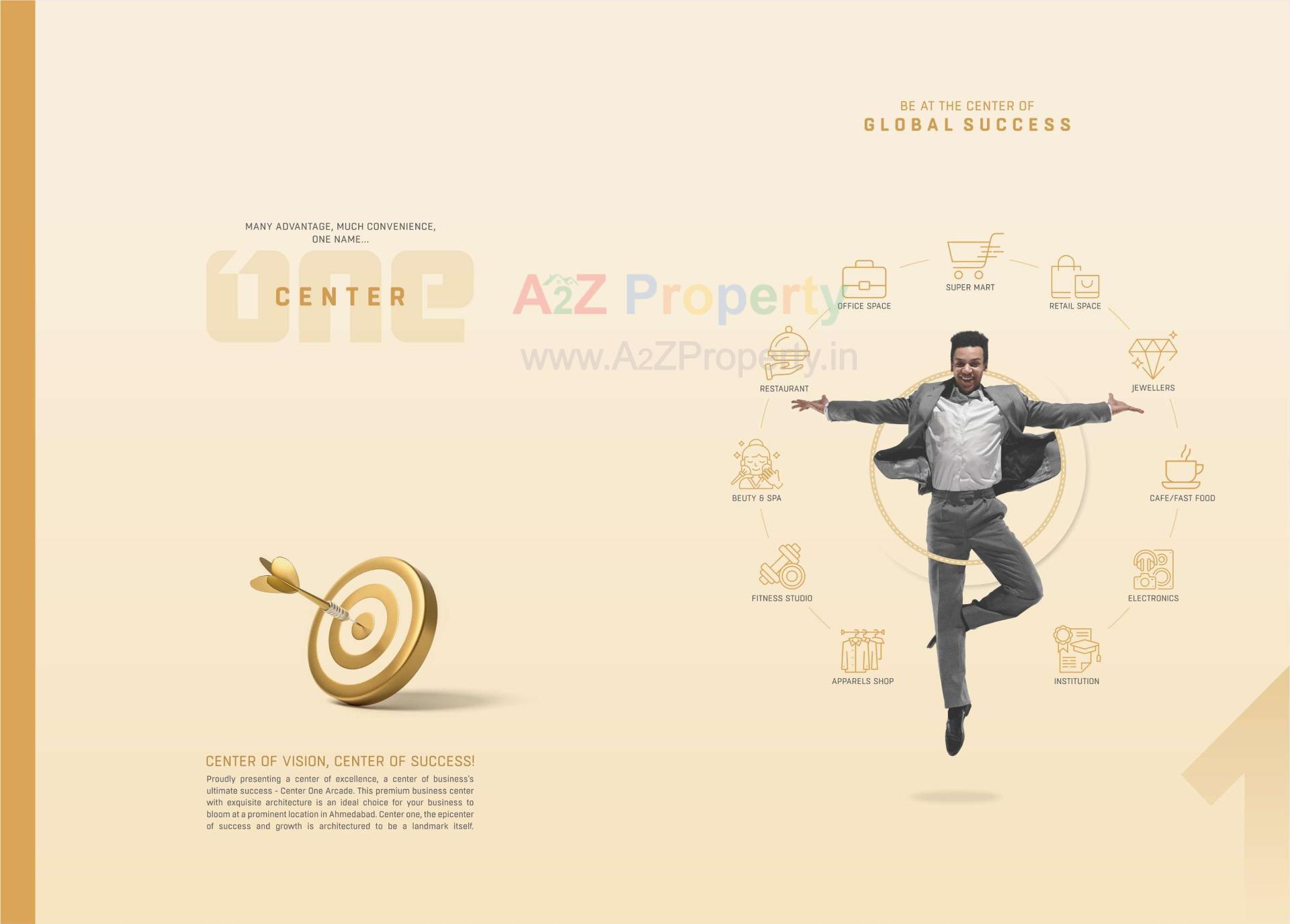  of real estate project Center One Arcade located at Kathwada, Ahmedabad, Gujarat