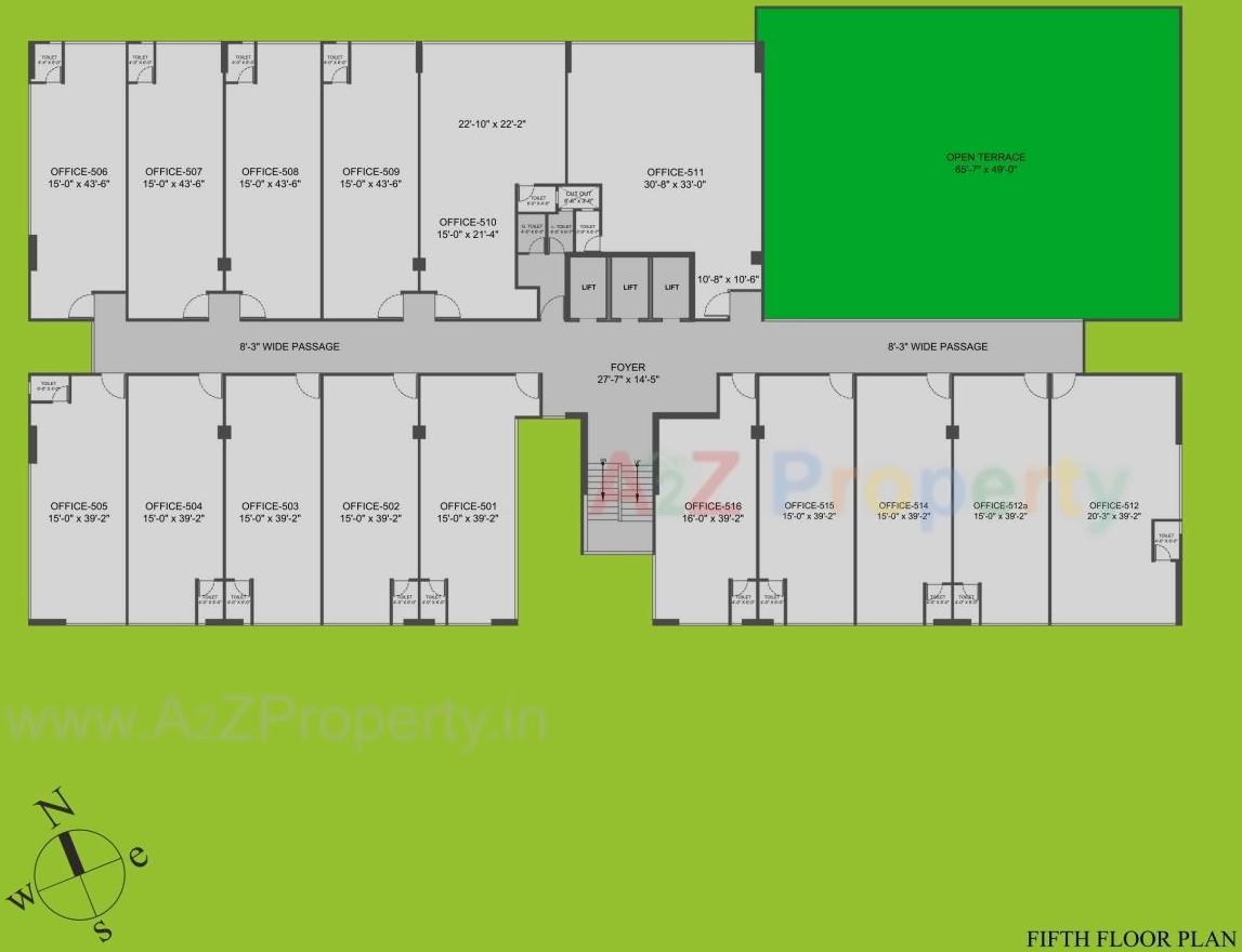 Layout of real estate project Central By Sangath Ipl located at Motera, Ahmedabad, Gujarat