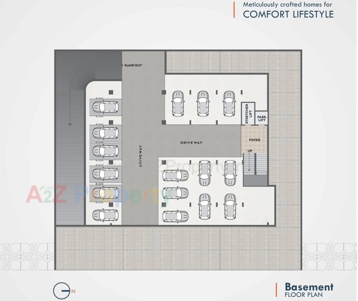 Layout of real estate project Central Square located at Sabarmati, Ahmedabad, Gujarat