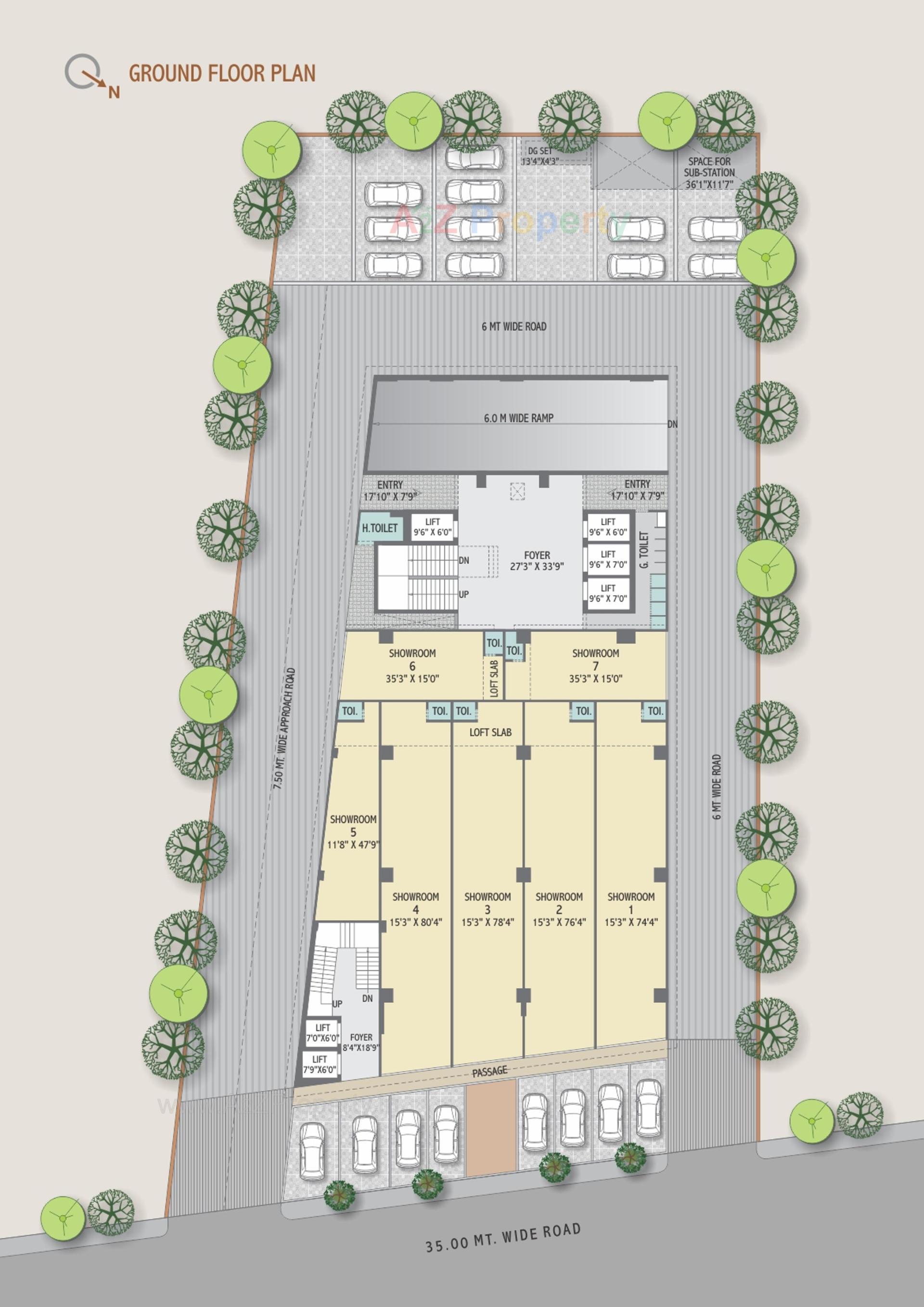 Layout of real estate project Centrum Heights located at Wadaj, Ahmedabad, Gujarat