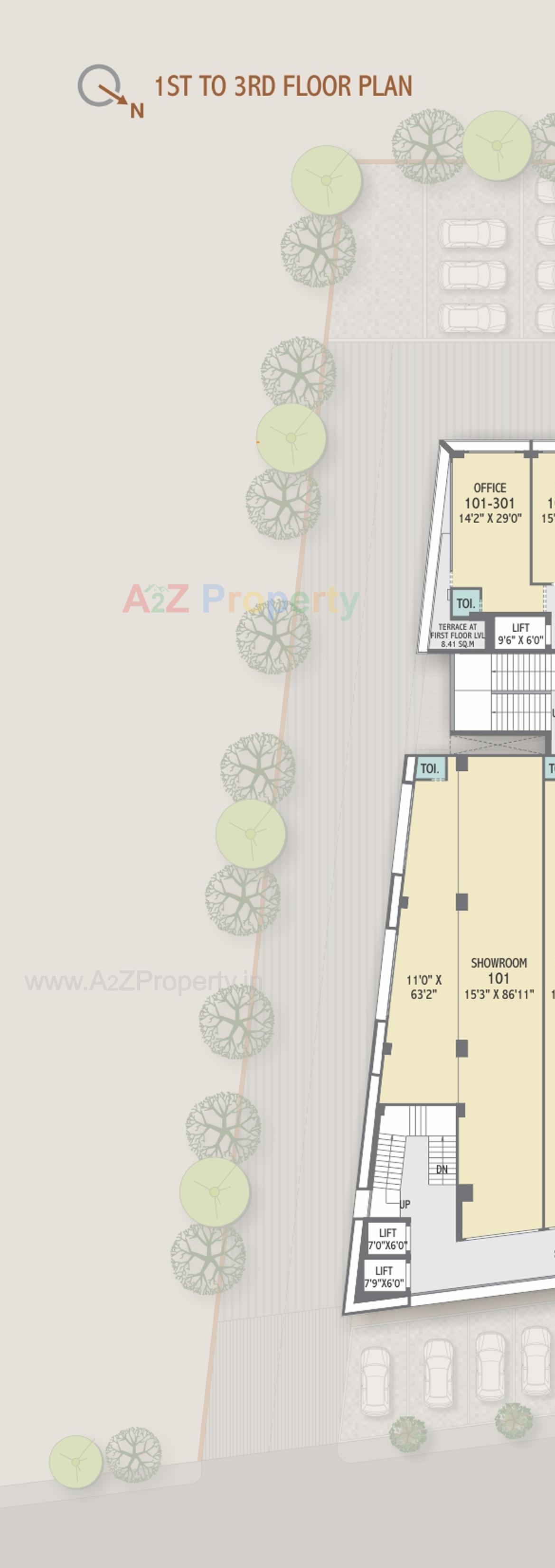 Layout of real estate project Centrum Heights located at Wadaj, Ahmedabad, Gujarat