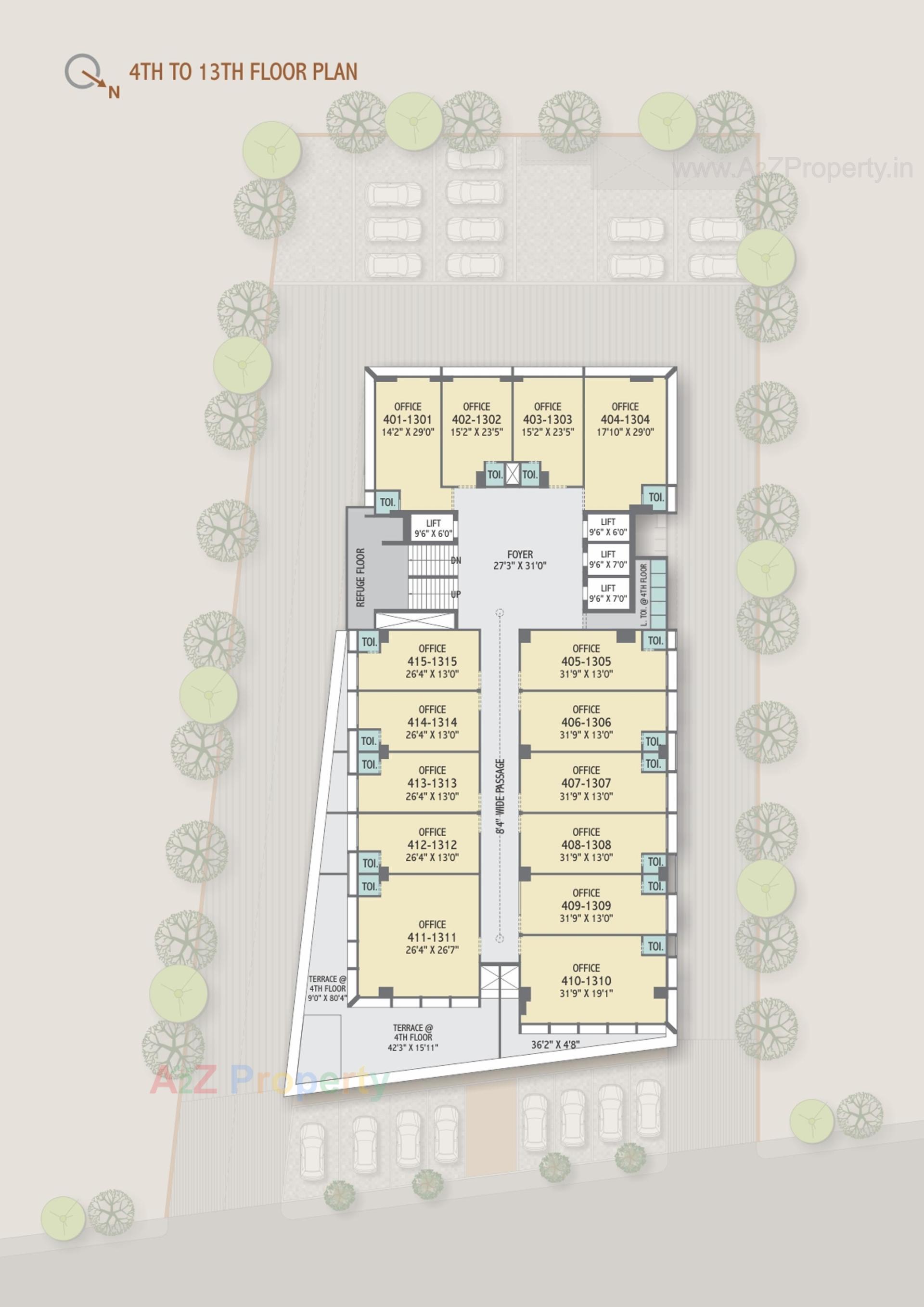Layout of real estate project Centrum Heights located at Wadaj, Ahmedabad, Gujarat