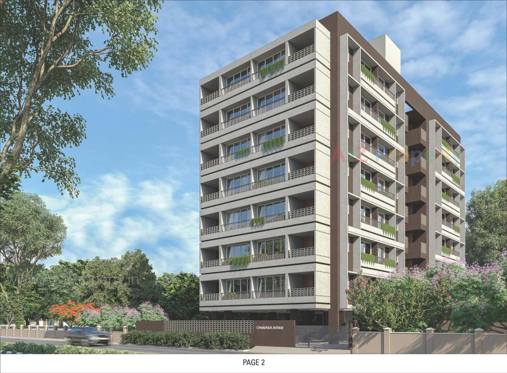 3D Elevation of real estate project Chamunda Avenue located at Vatva, Ahmedabad, Gujarat