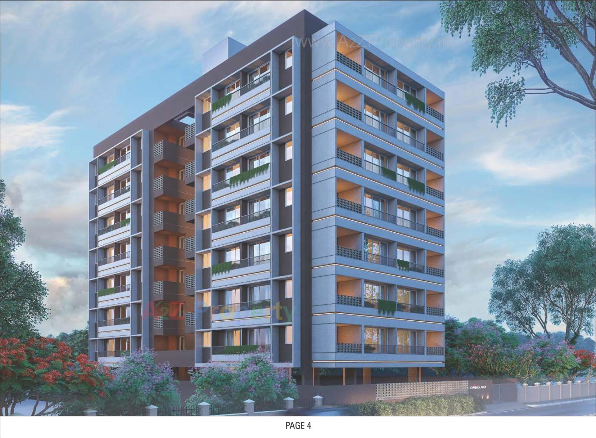 3D Elevation of real estate project Chamunda Avenue located at Vatva, Ahmedabad, Gujarat