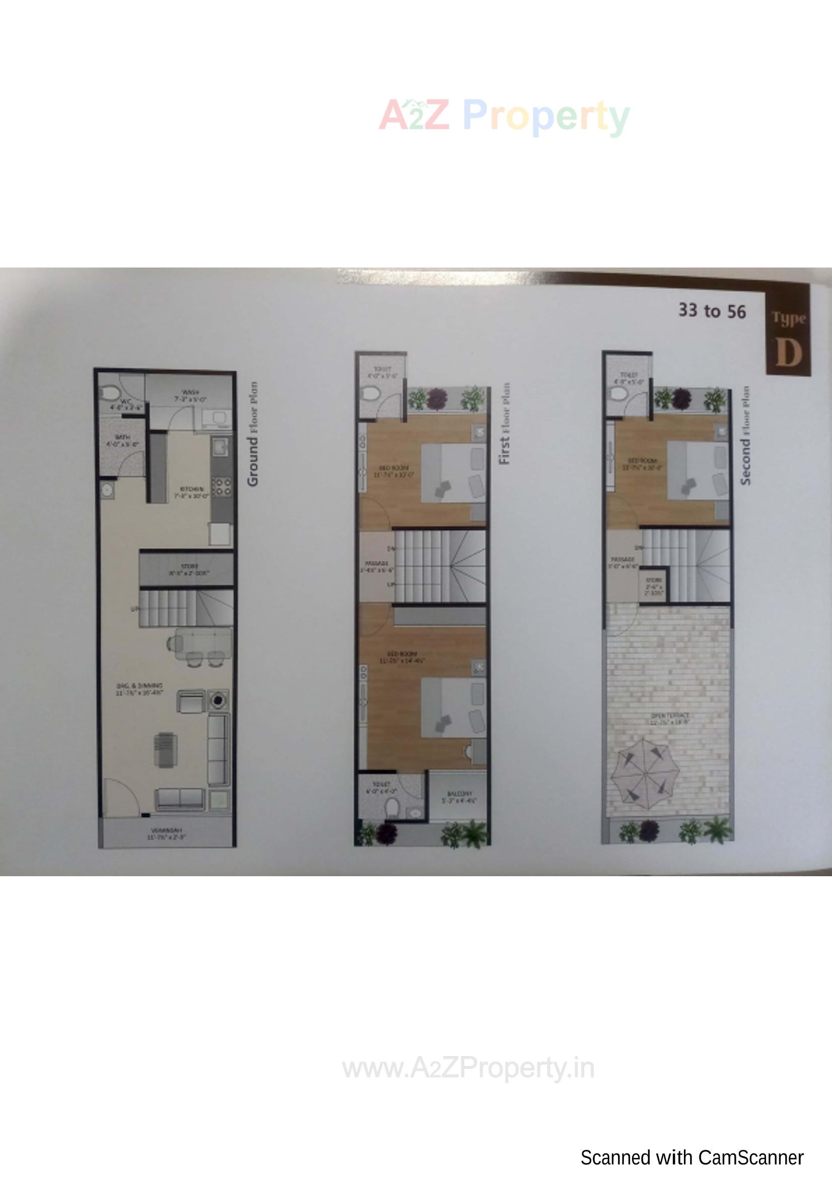 Layout of real estate project Chandra Pushp Residency located at Vanch, Ahmedabad, Gujarat