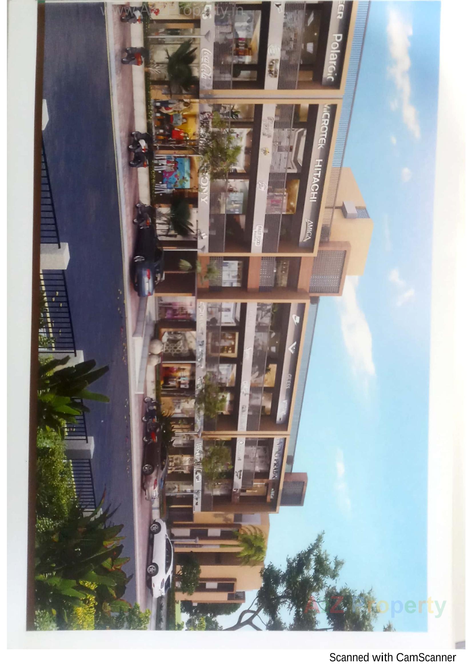 3D Elevation of real estate project Chandra Pushp Residency located at Vanch, Ahmedabad, Gujarat