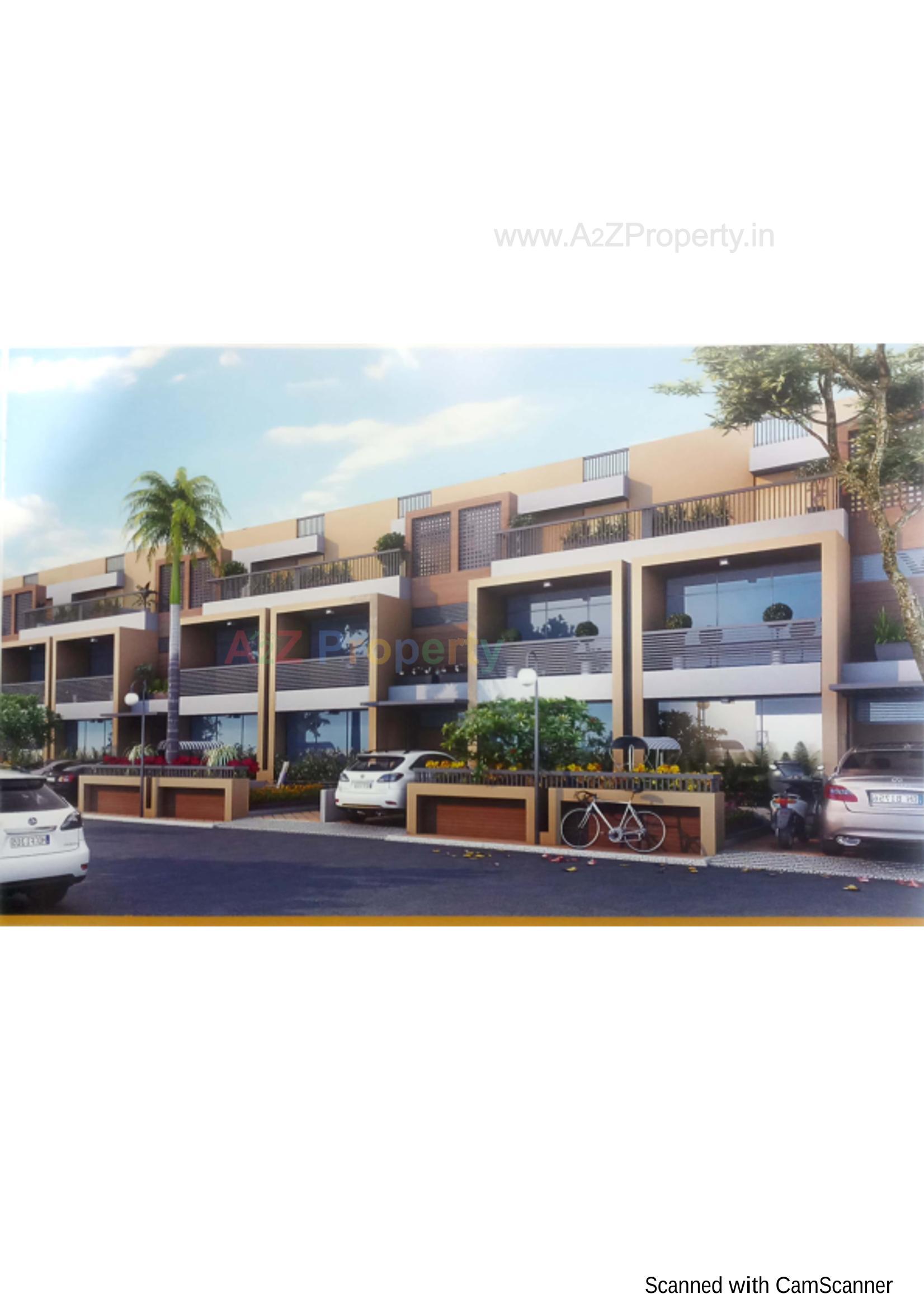 3D Elevation of real estate project Chandra Pushp Residency located at Vanch, Ahmedabad, Gujarat