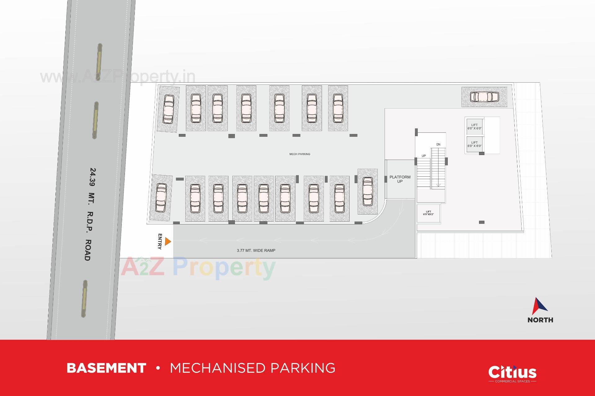 Layout of real estate project Citius  Spaces located at Shekhpur-khanpur-changispur, Ahmedabad, Gujarat