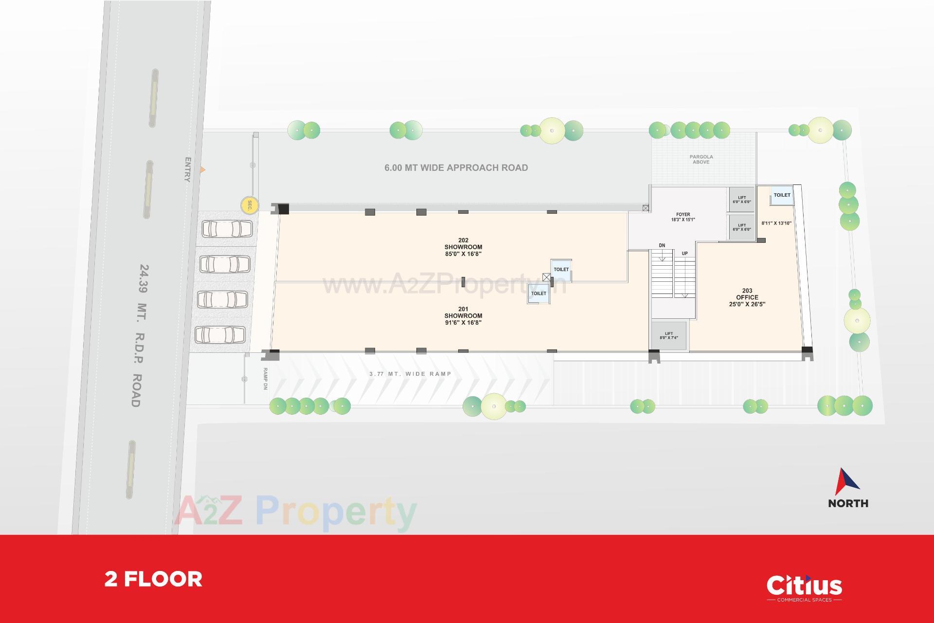Layout of real estate project Citius  Spaces located at Shekhpur-khanpur-changispur, Ahmedabad, Gujarat