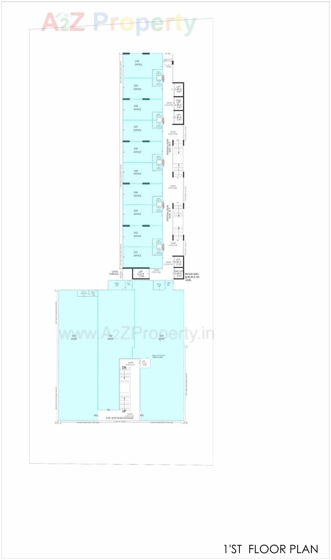 Layout of real estate project City Center Ii located at Sola, Ahmedabad, Gujarat