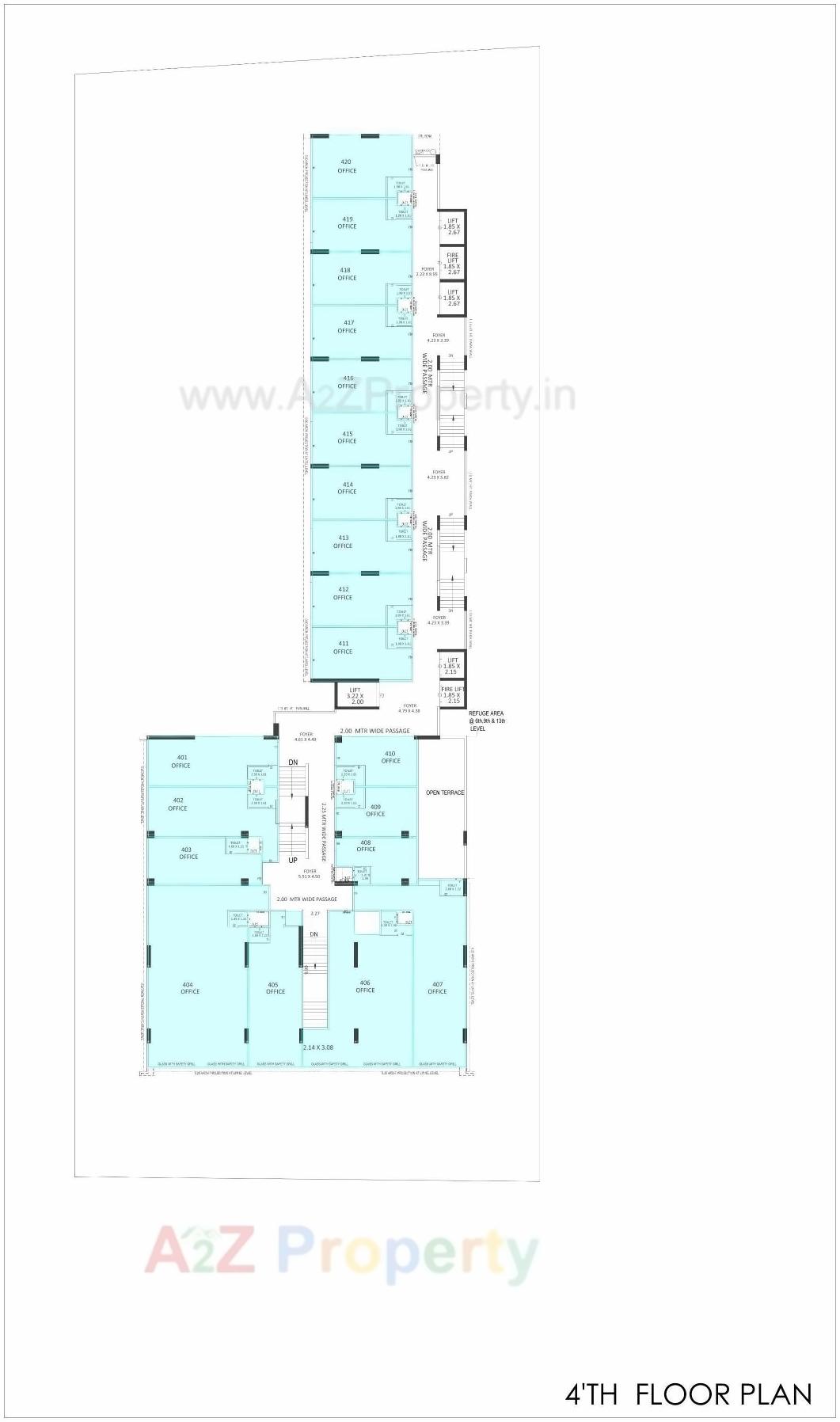 Layout of real estate project City Center Ii located at Sola, Ahmedabad, Gujarat