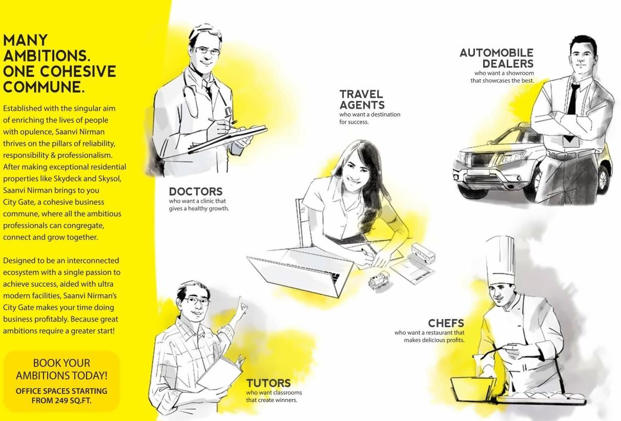  of real estate project City Gate located at Thaltej, Ahmedabad, Gujarat