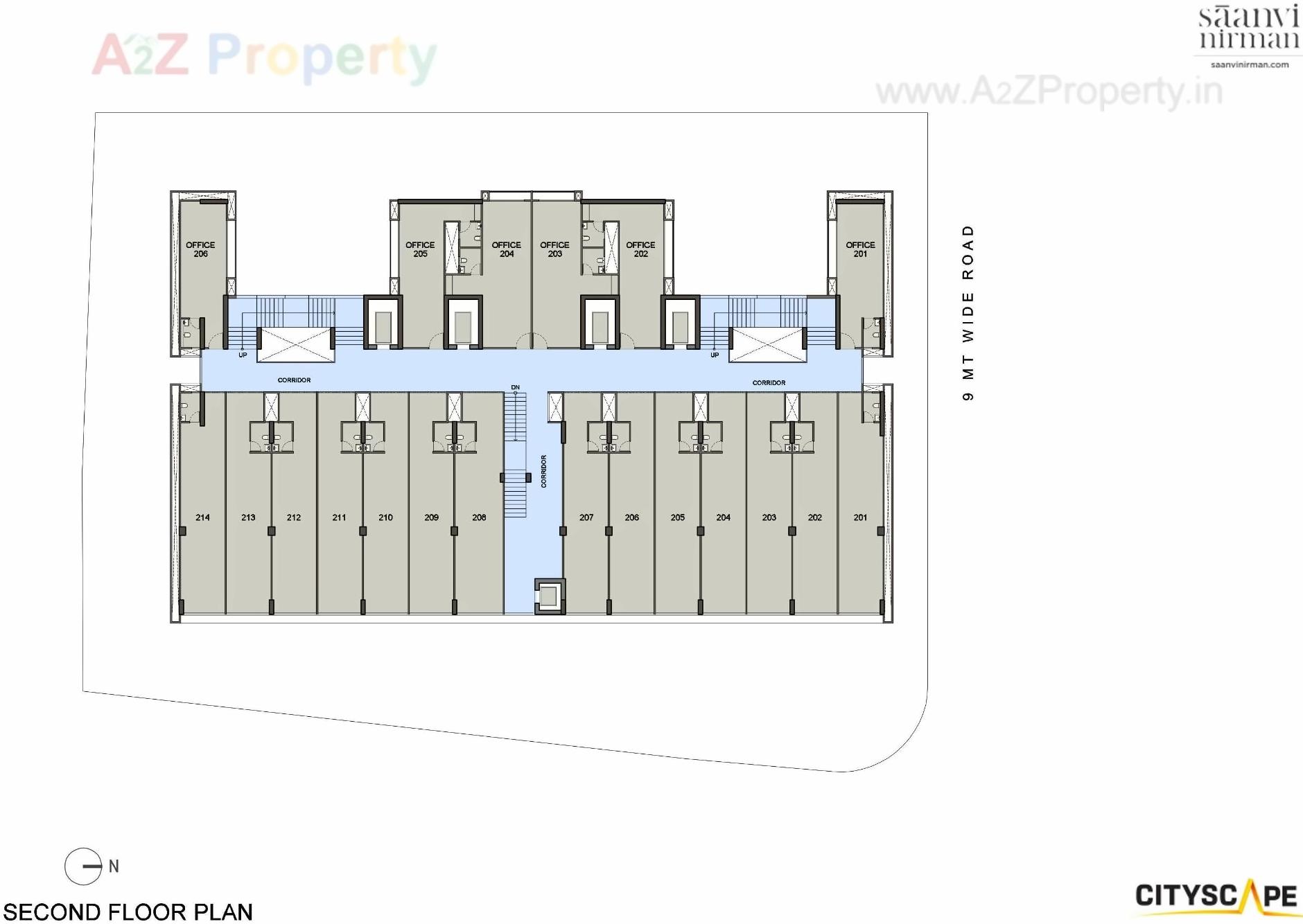 Layout of real estate project Cityscape located at Bopal, Ahmedabad, Gujarat