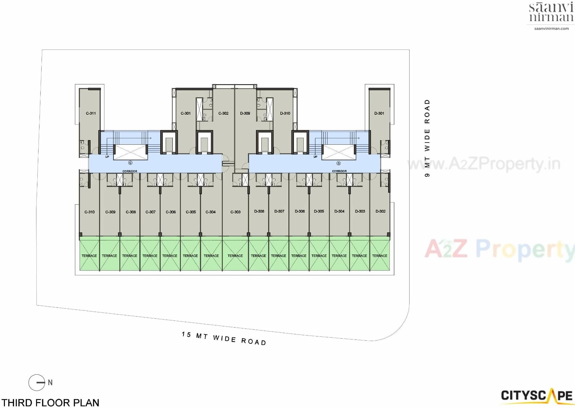 Layout of real estate project Cityscape located at Bopal, Ahmedabad, Gujarat