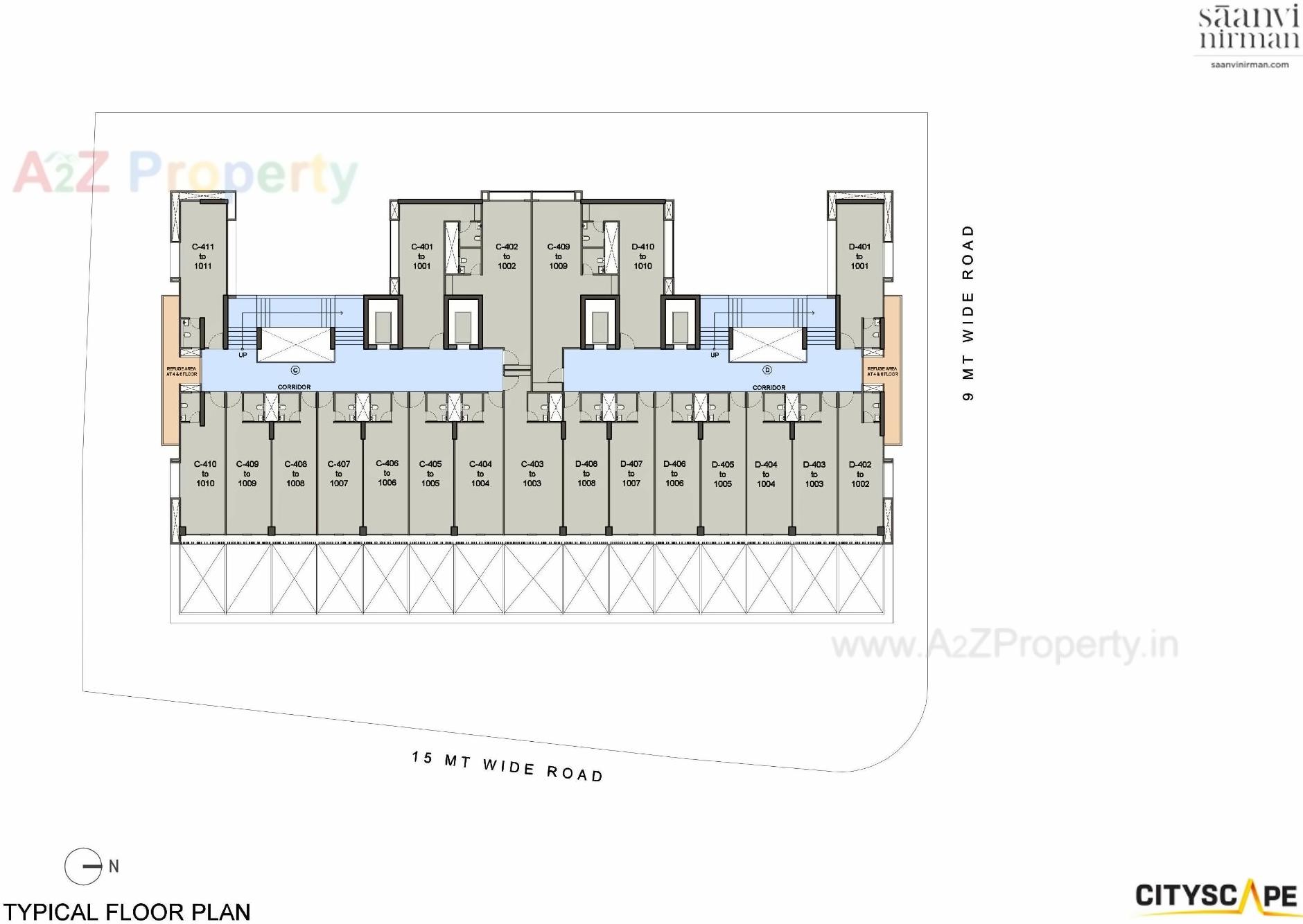 Layout of real estate project Cityscape located at Bopal, Ahmedabad, Gujarat