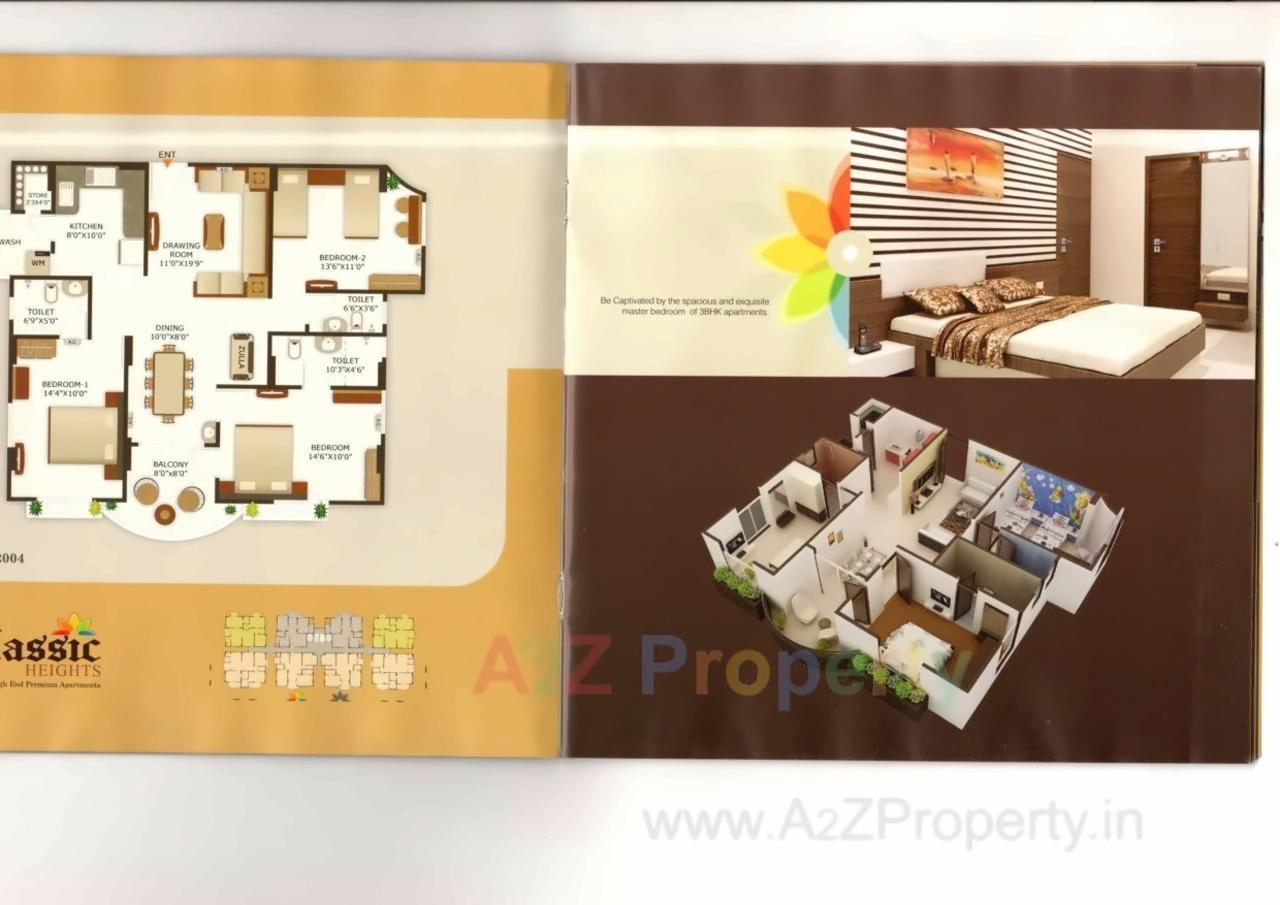 Layout of real estate project Classic Heights located at Maktampura, Ahmedabad, Gujarat